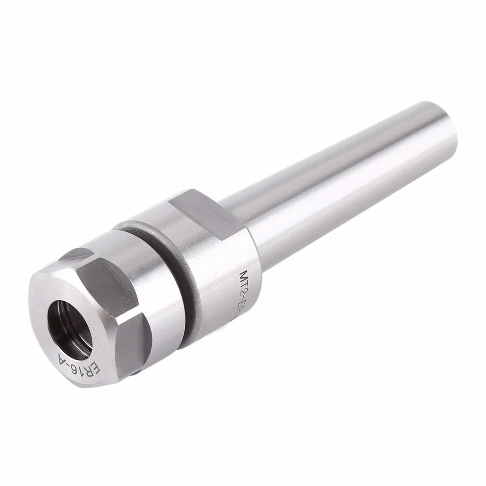 Akozon CNC MT2-ER16-50 MT2 Holder M10 Taper Collet Holder Herramientas de fresado