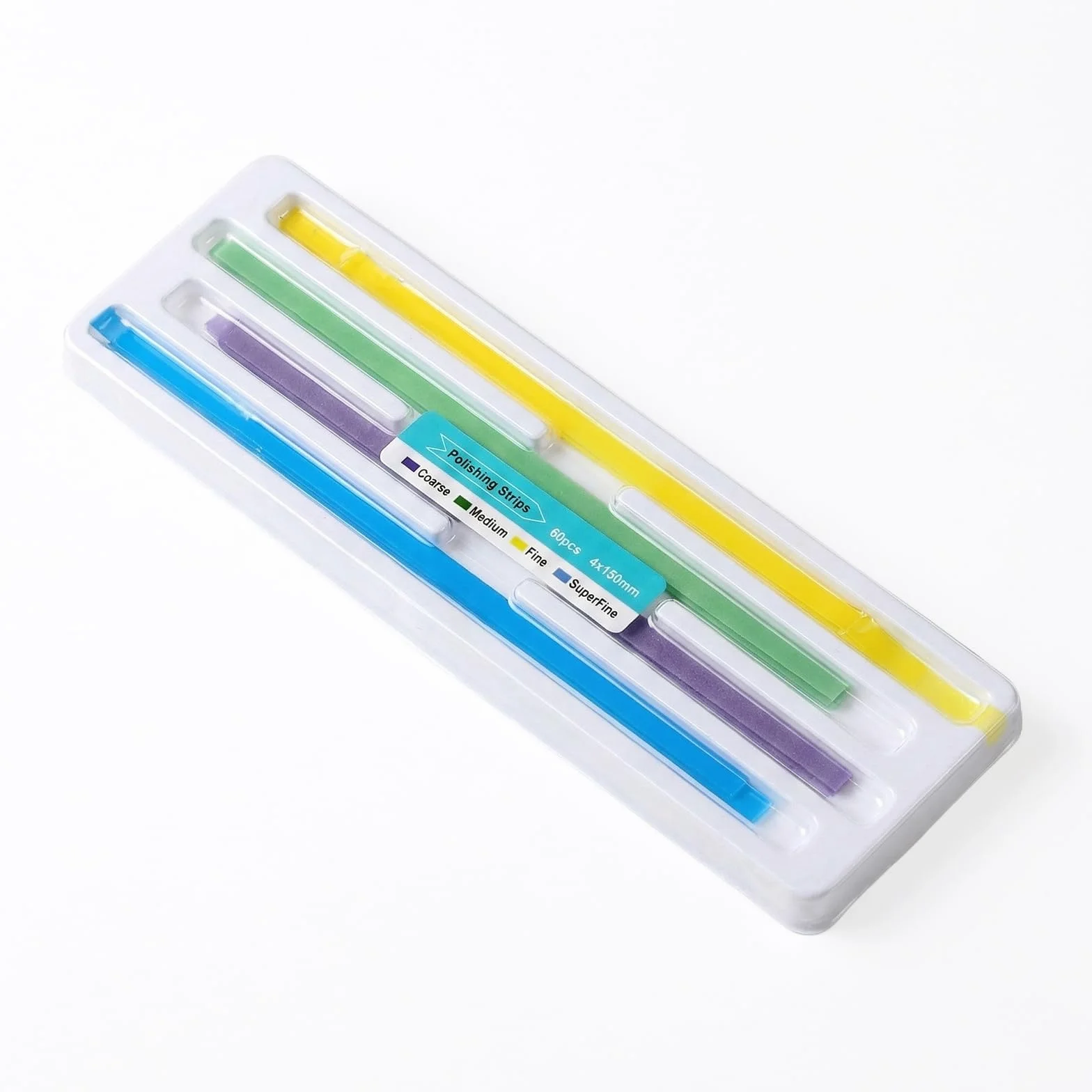 Jetstream 60 Piezas Papel de Lija Dental, Tira de Pulido Dental, 18×4.5×0.7mm