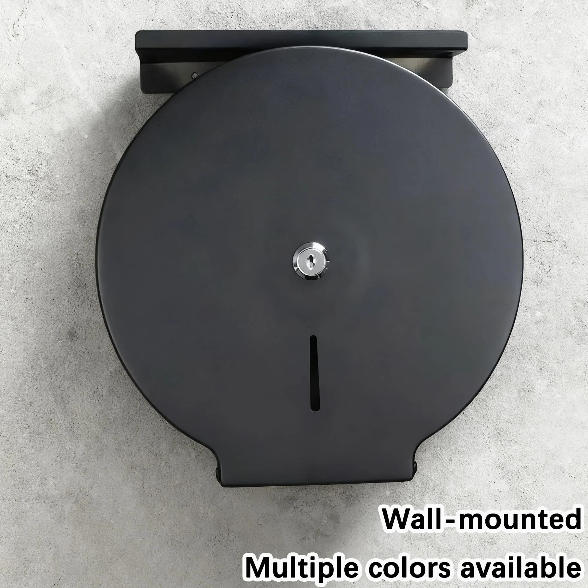 NICEME Toallero Acero Inoxidable Negro 255mm Mandril 40mm