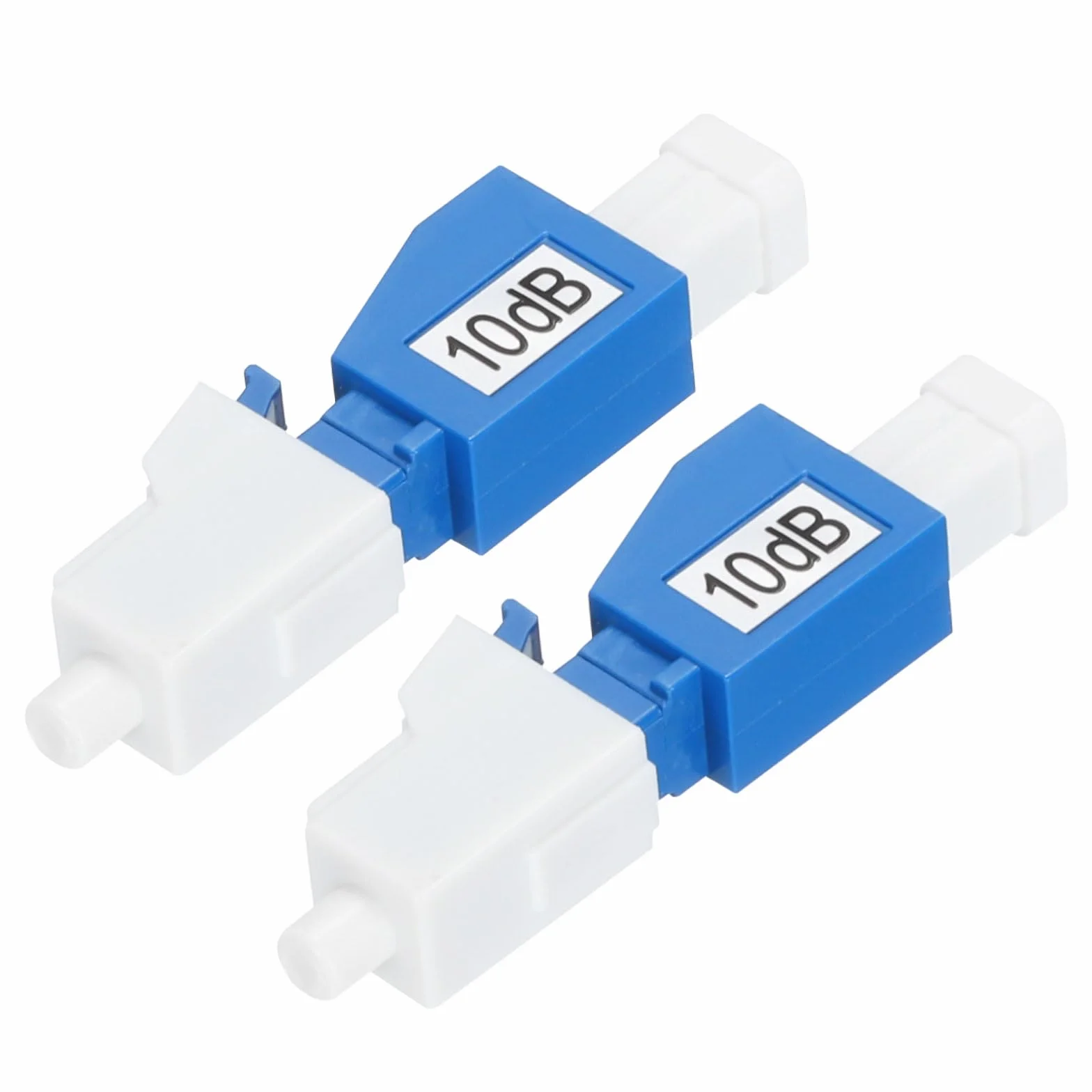 Atenuador de Fibra Óptica LC 10db LC/UPC Monomodo Fijo Macho a Hembra Paquete de 2