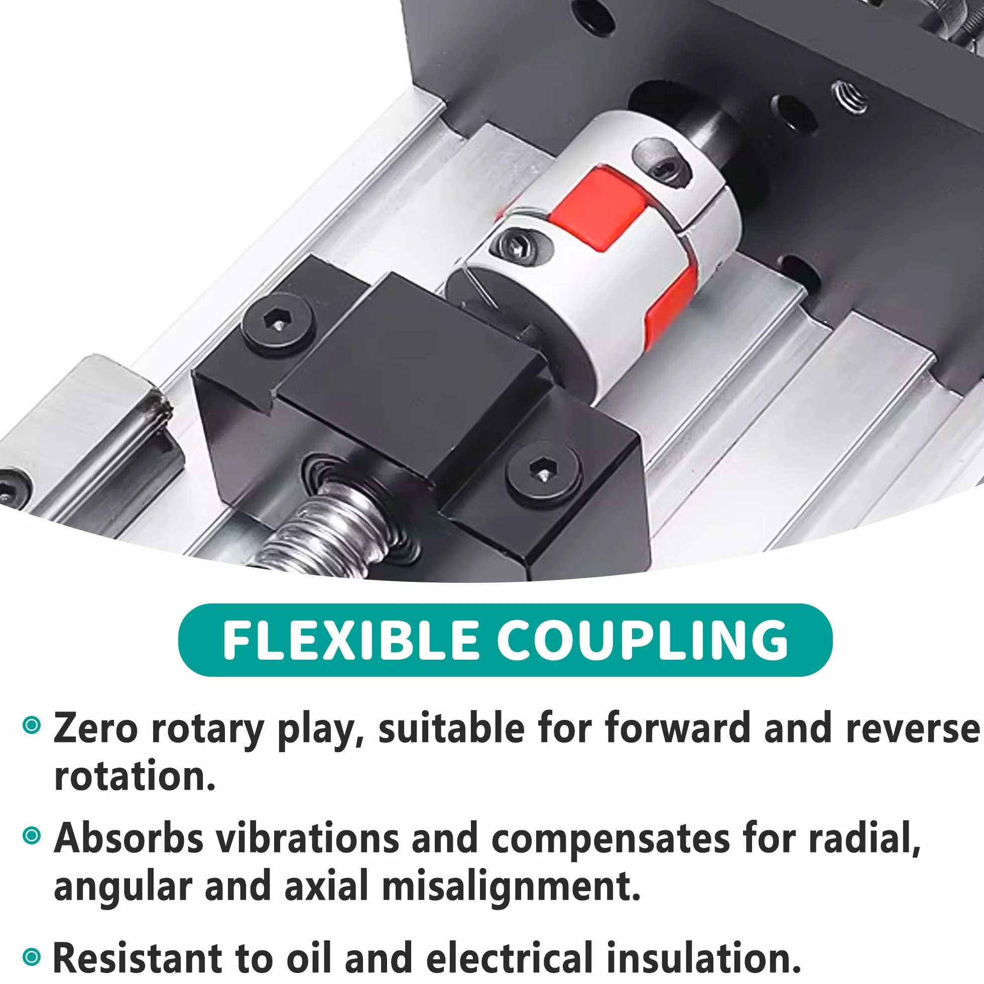 Acoplador de Aleación de Aluminio D30 L40 10mm a 14mm Abrazadera Flexible para Motor Paso a Paso