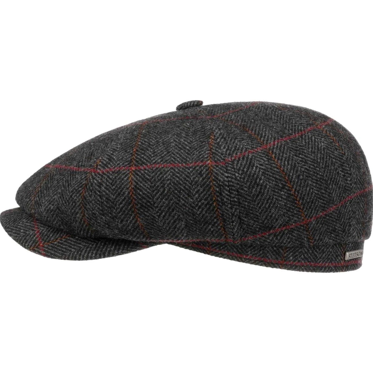 Stetson Hatteras Gallanger Gorra Newsboy Espiga Multicolor Hecho en UE Unisex Otono Invierno