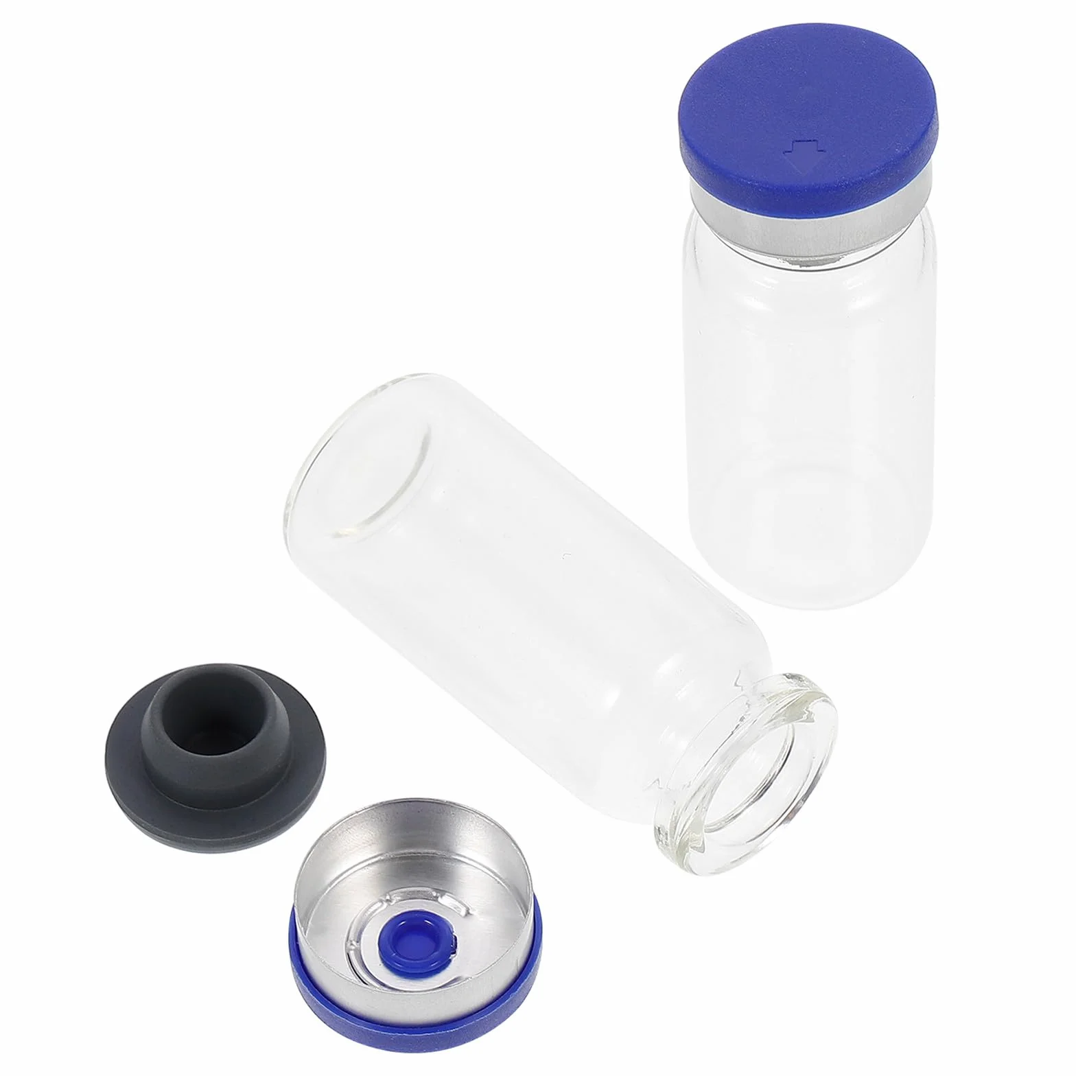 Cabilock Botellas Rellenables 10 ml 100 Frascos de Vidrio Transparente para Muestras y Almacenamiento