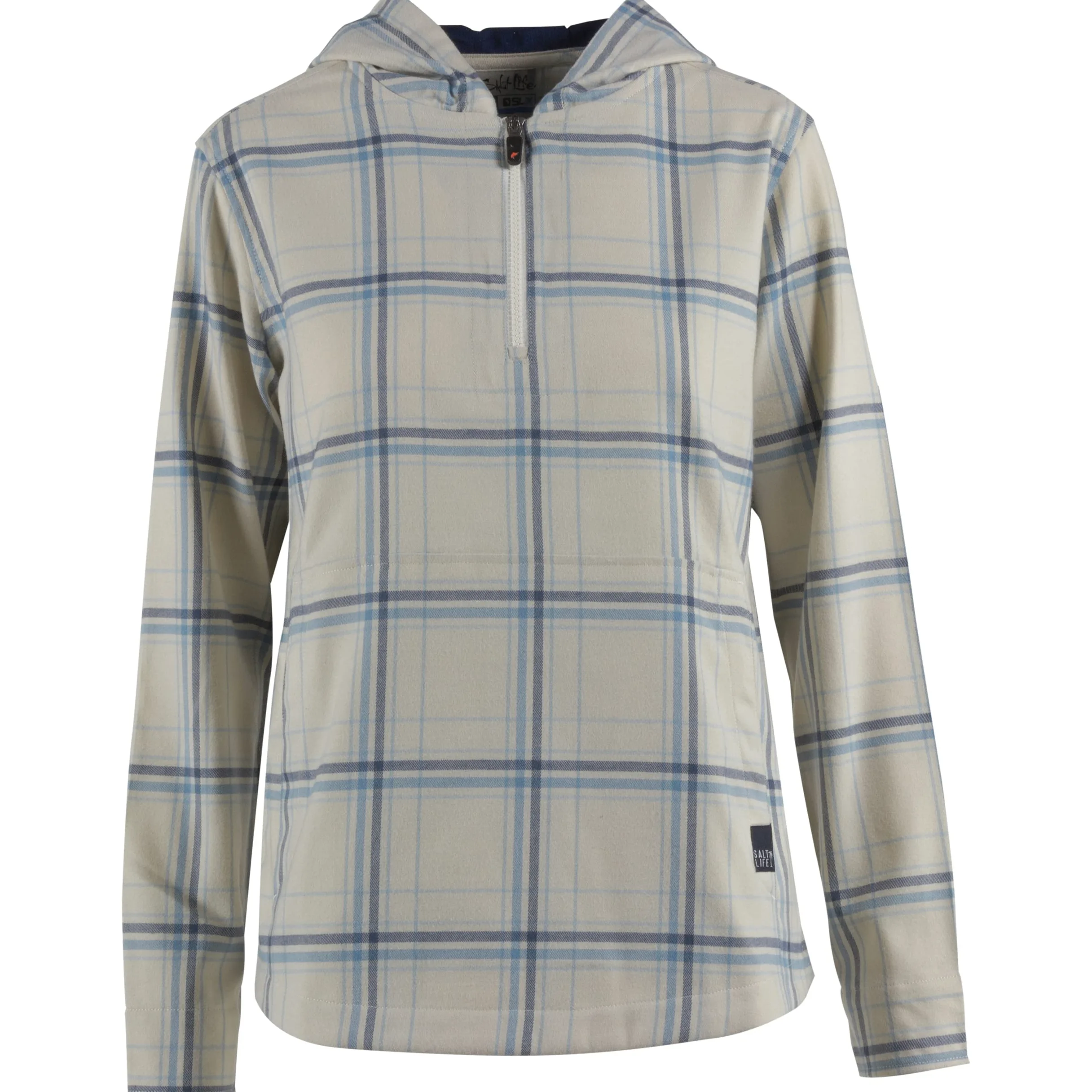 Salt Life Ahoy-Sudadera Ligera de Manga Larga SLX, Ajuste Clásico con Capucha Mujer