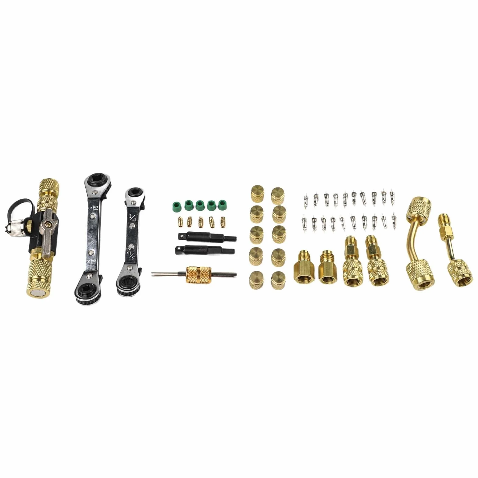 HVAC Kit de extracción de núcleo de válvula con removedor e instalador, llaves dobles para R22 R12 R407 R410