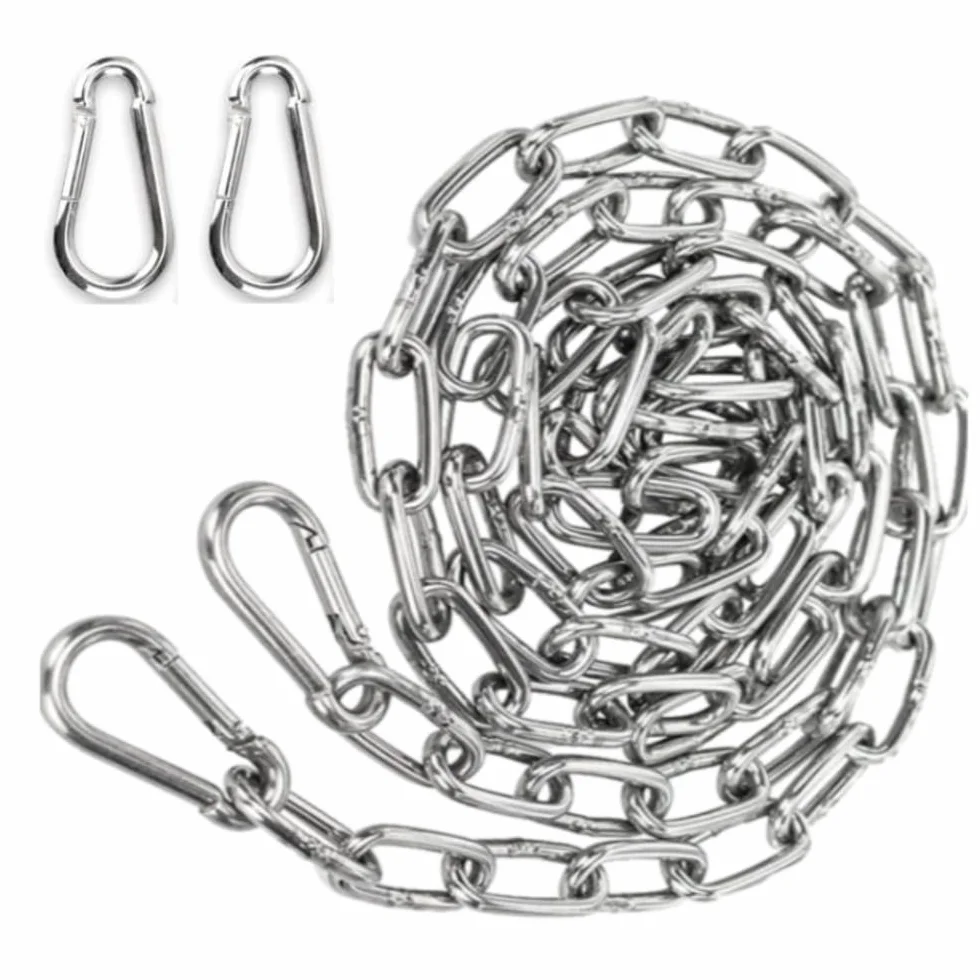 Cadena de Acero Inoxidable 2m 3mm con Mosquetón