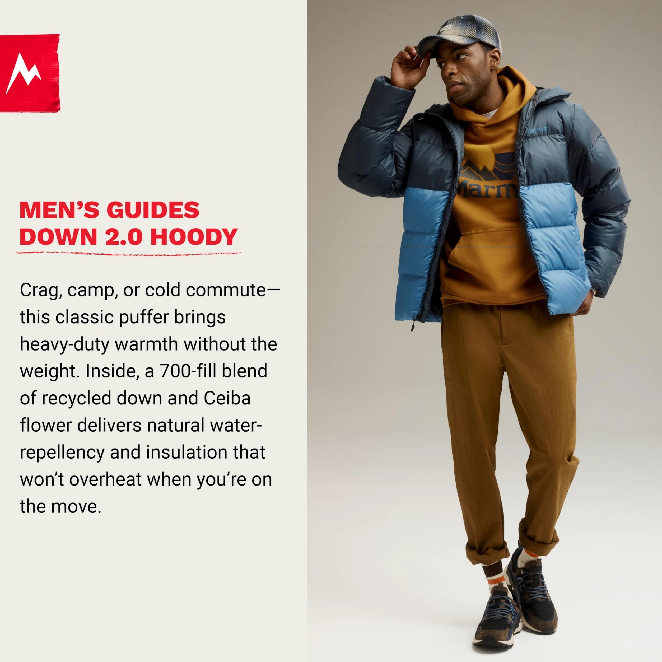 Marmot Men's Guides Down Hoody, Lightweight down jacket
