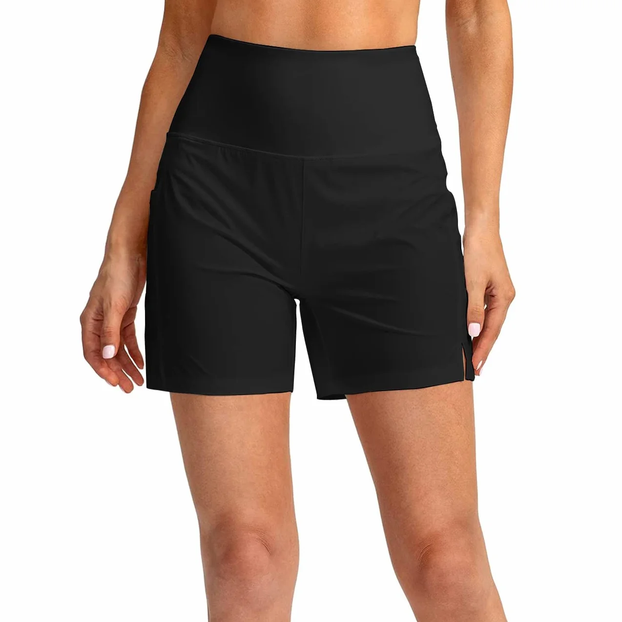 Shorts de Baño Mujer Bañador Shorts de Natación Boyleg Secado Rápido Playa Surf Essential Bikini Short Deportes Acuáticos Pantalones Cortos