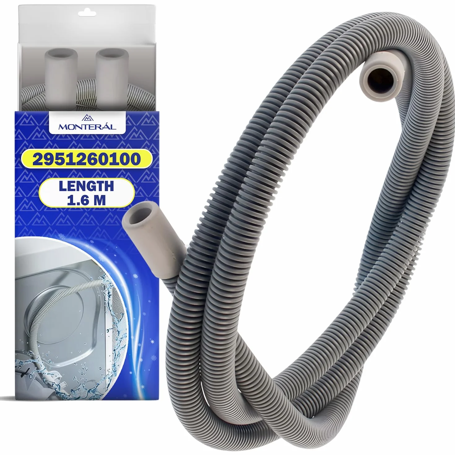 Tubo Desagüe Secadora Beko 1,6 m Original 2951260100 - MONTERAL