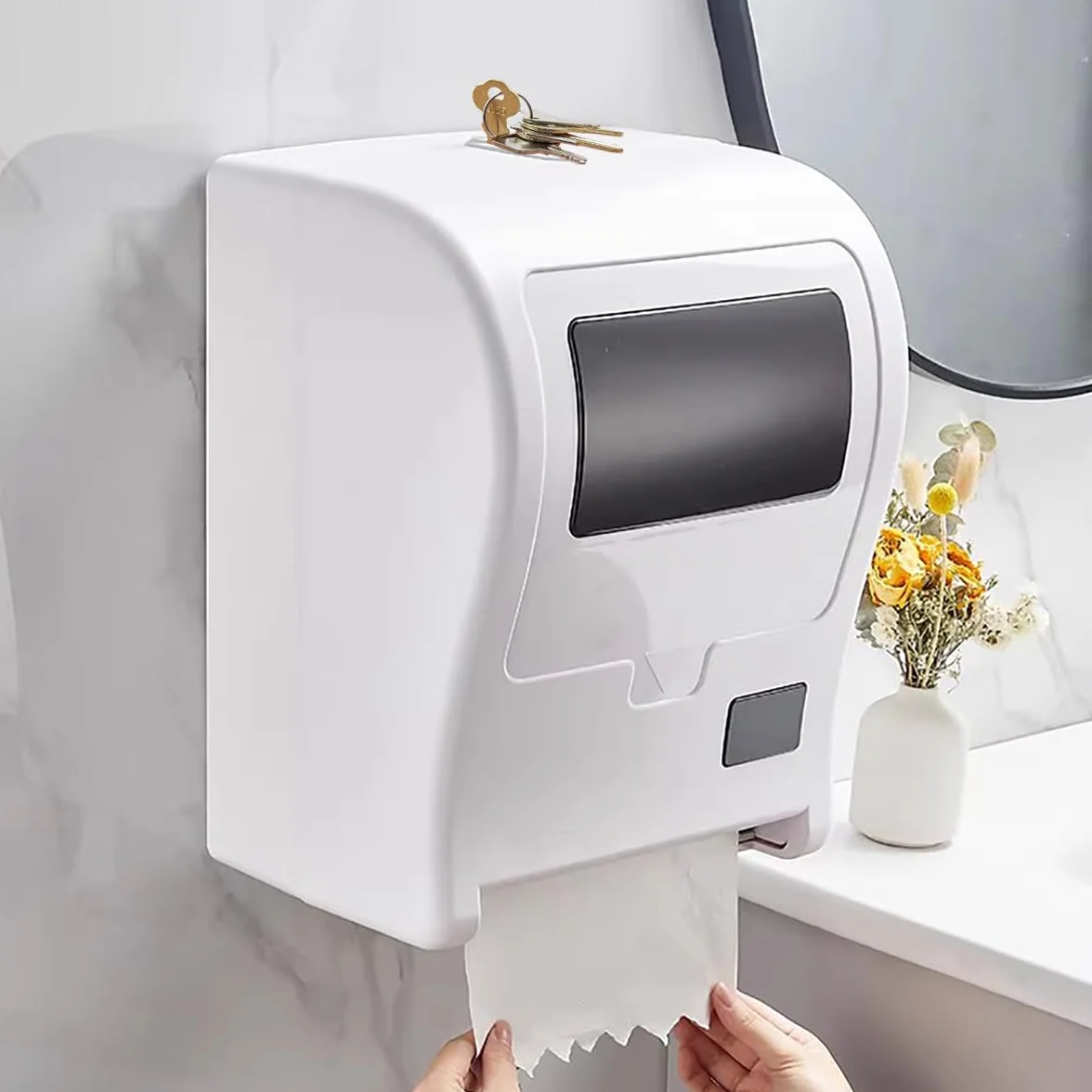 Llaves dispensadoras de toallas de papel universales compatibles con Tork SCA 1100, Bradley 2055, Bobrick Cat 74, Kimberly Clark 770301, Georgia Pacific E114