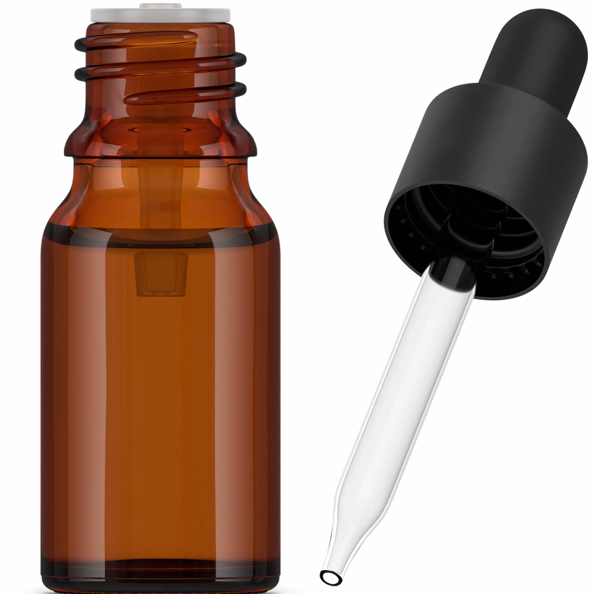 Botellas con cuentagotas Cristal Ámbar 10 ml para Aceites Esenciales