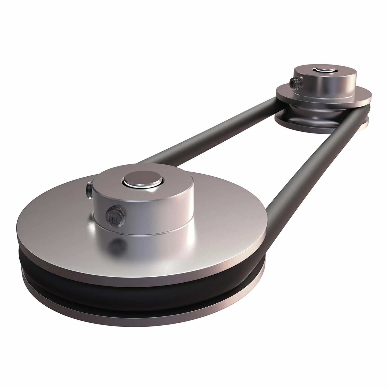 Polea en V de Aleación de Aluminio 3 mm ID 12 mm OD Una Sola Ranura para Correa Redonda de PU