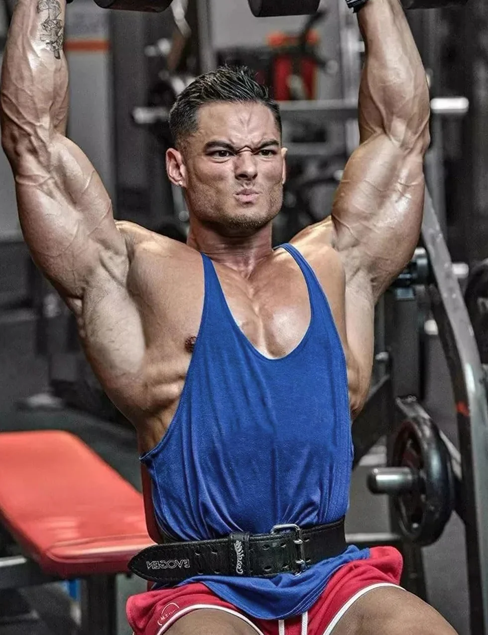 Muscle Gym Stringer Tank Tops para Entrenamiento Culturismo Chaleco Deportivo Racerback Algodón