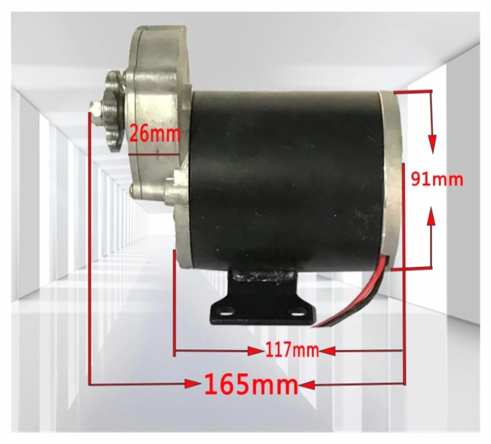 Motor de CC 12V 24V 500W 200 RPM 9 Dientes 14 Dientes
