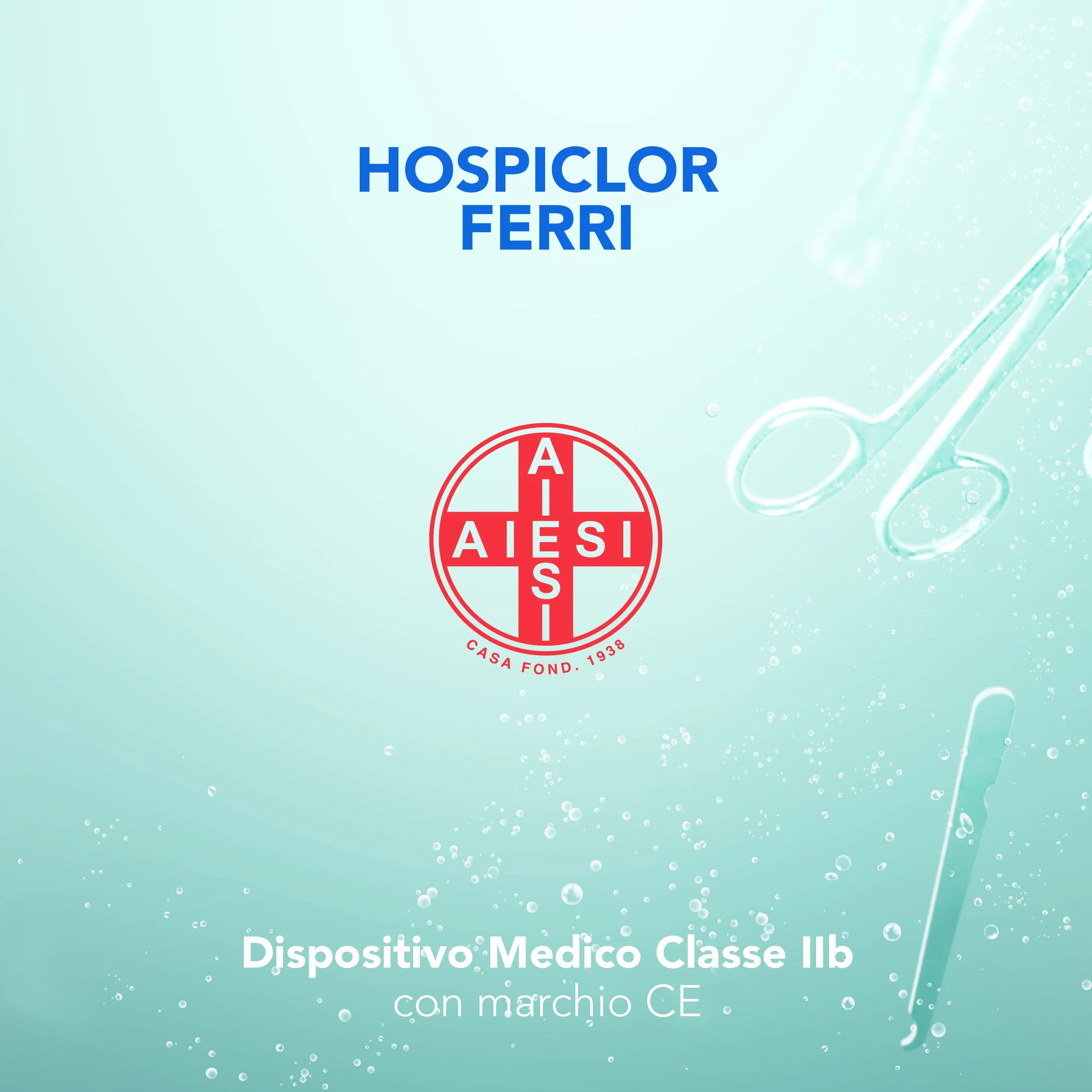 HOSPICLOR FERRI Desinfectante listo para usar para instrumentos médicos 1 litro