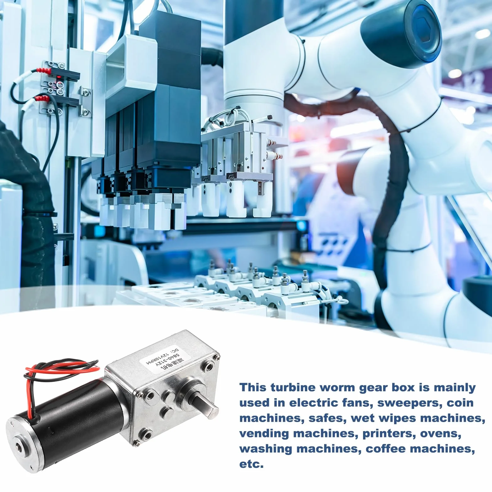 sourcing map Motor reductor reversible 12 V CC 10 RPM 8 mm eje D engranaje helicoidal alto par