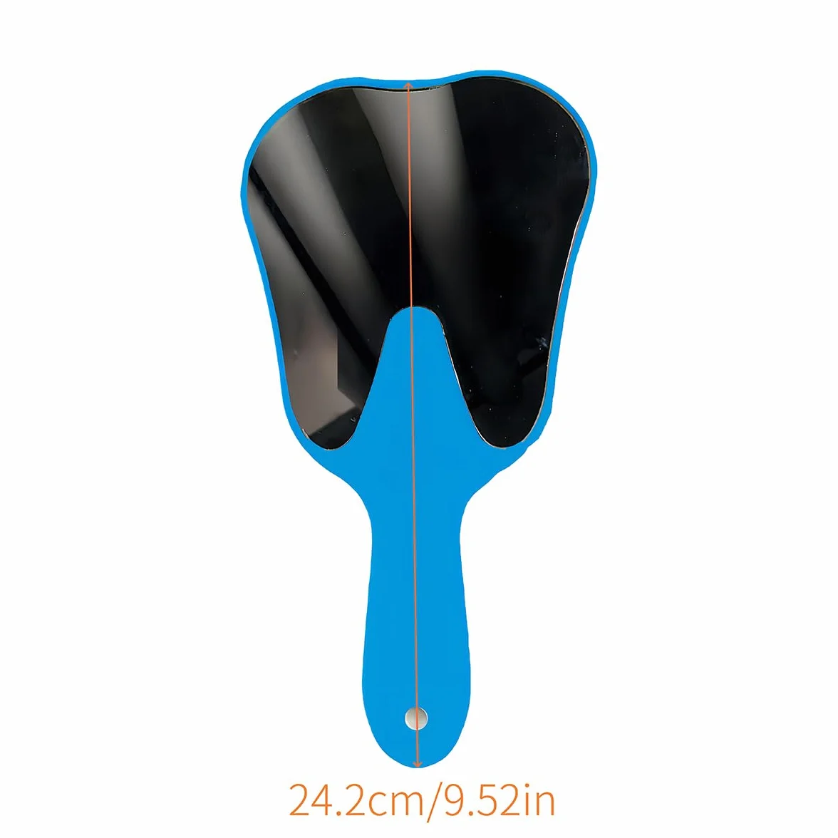 WANGCL Espejo dental portátil con mango de plástico para dentistas, clínicas dentales (azul)