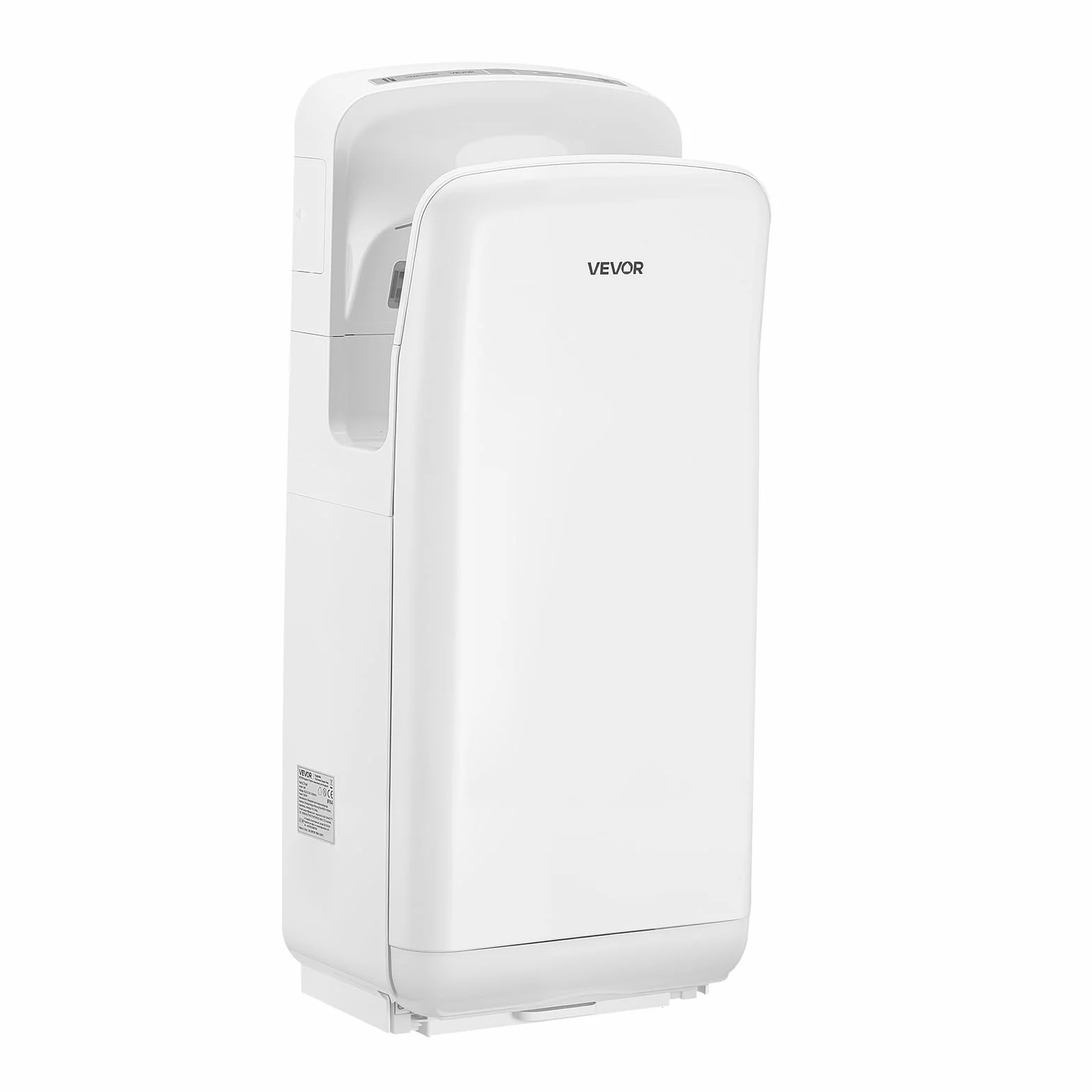 VEVOR Secador de Manos Eléctrico 1950W 19000 RPM Filtro HEPA Flujo de Aire Doble Cara 100 m/s Sensor Infrarrojo Blanco