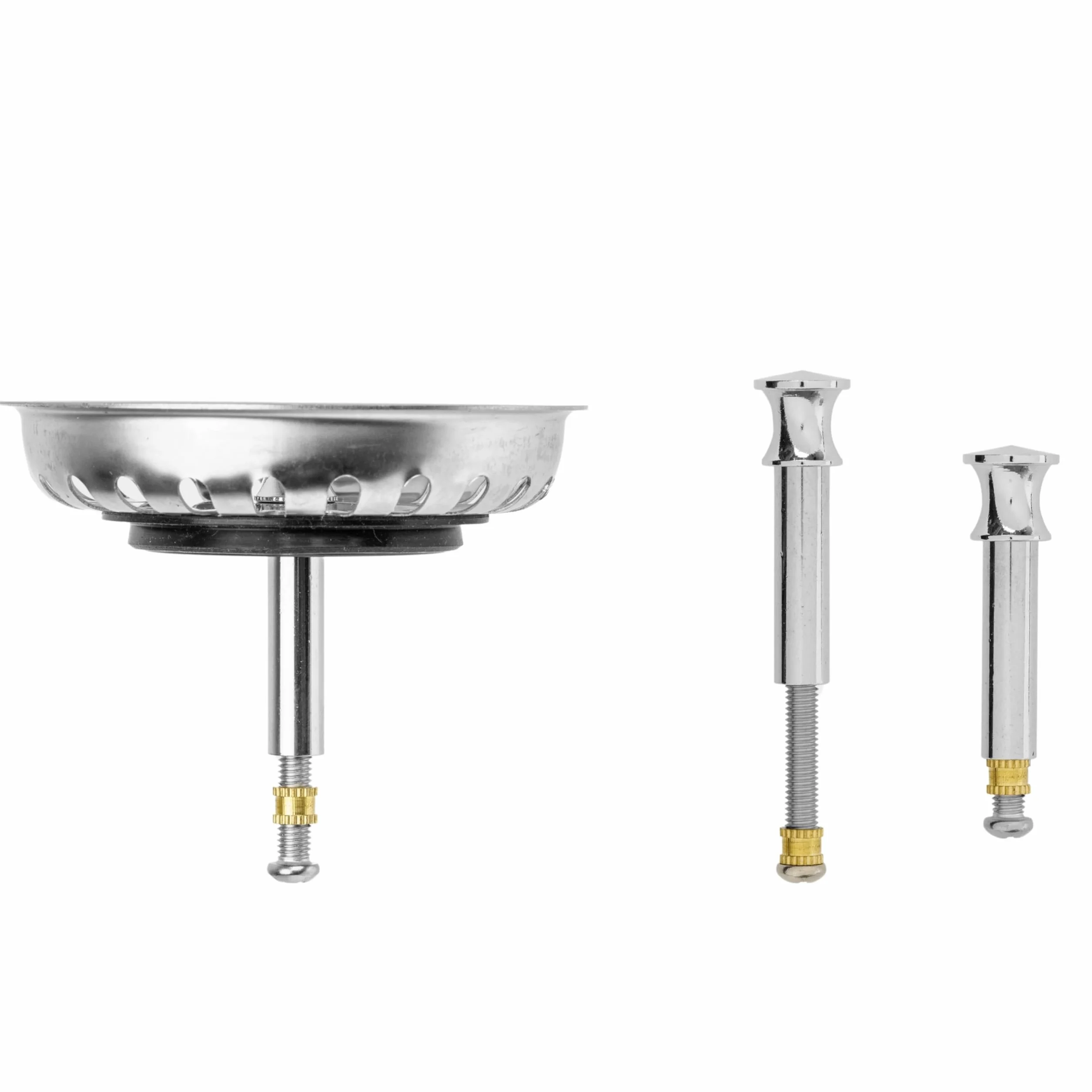 Cesto Colador para Fregadero de Cocina Ø 82 mm Recambio 125555 Compatible 3,5" Blanco 24 Ranuras
