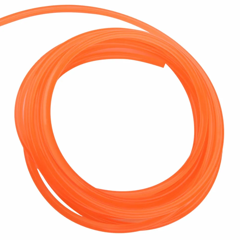 Correas redondas de uretano de alto rendimiento, correa de transmisión de PU Naranja 8mm x 5m