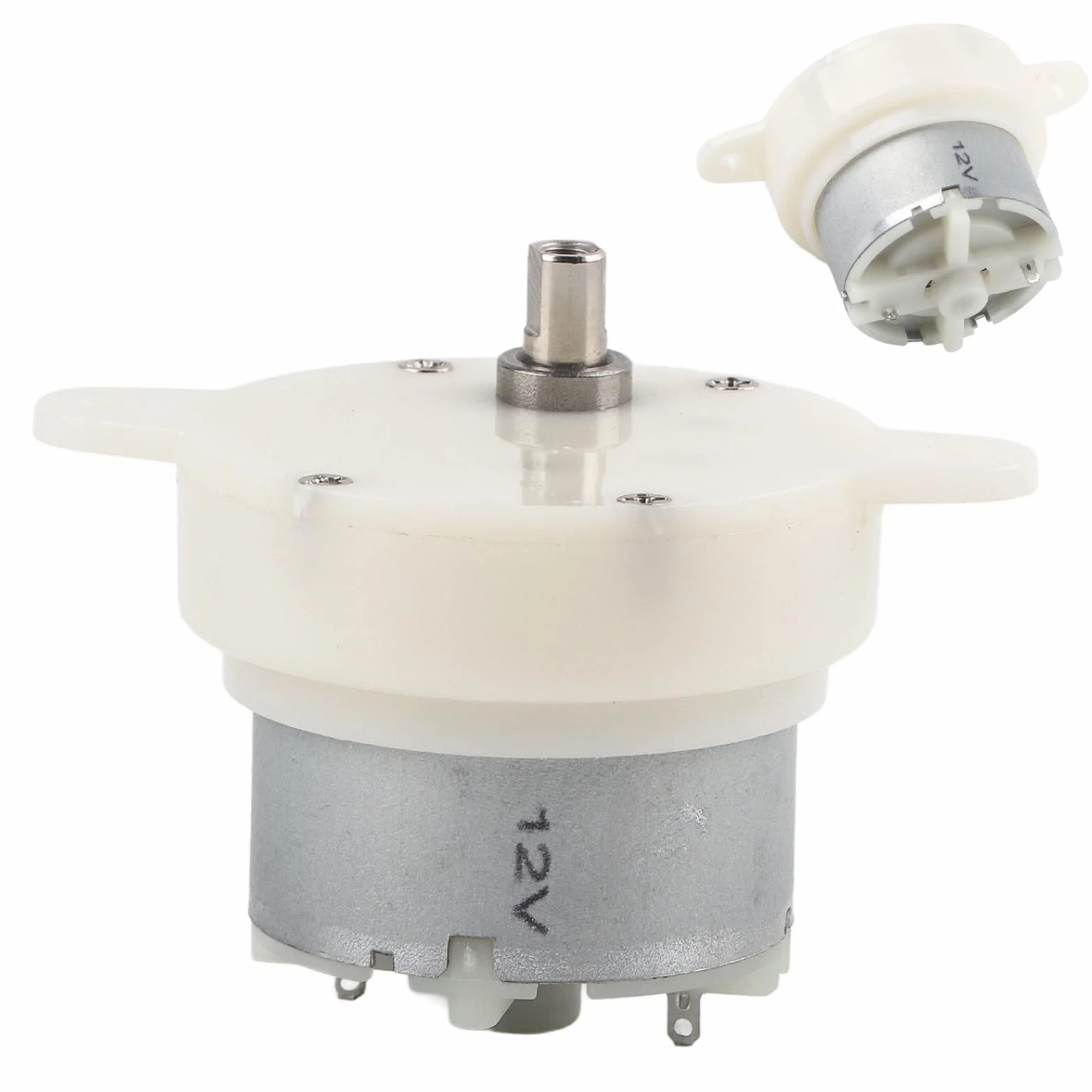 Motor eléctrico 12V CC 10 RPM engranaje pequeño silencioso terminal para soportes