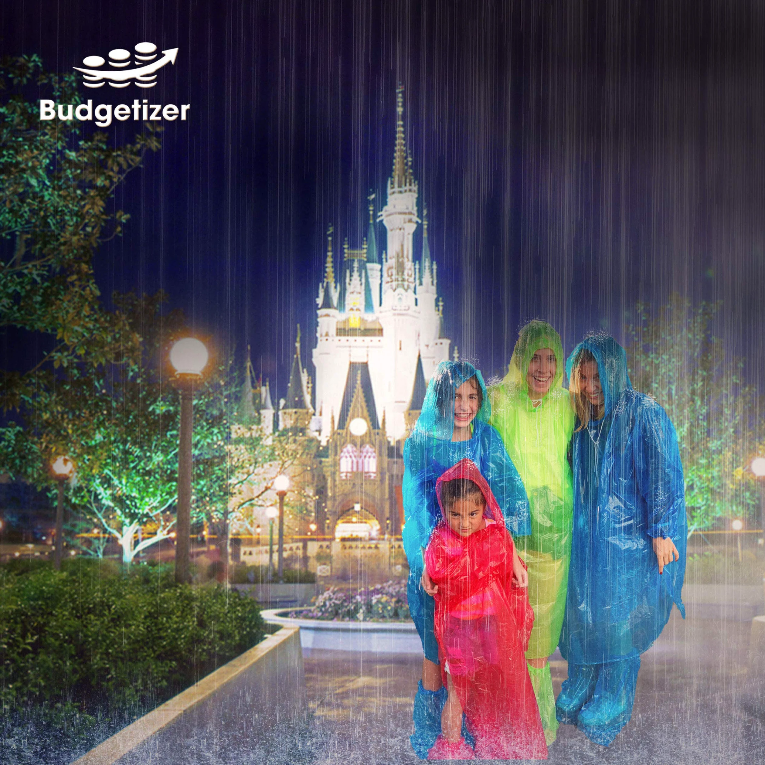 Paquete familiar de ponchos de lluvia extra gruesos, fundas para zapatos incluidas 4 y 10 unidades