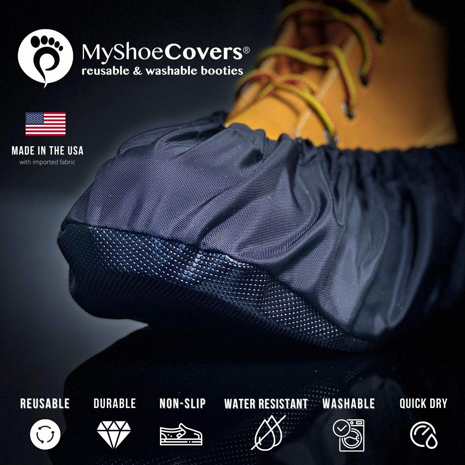 Fundas para zapatos, de la marca MyShoeCovers, resistentes al agua y antideslizamientos, X-Large, 1