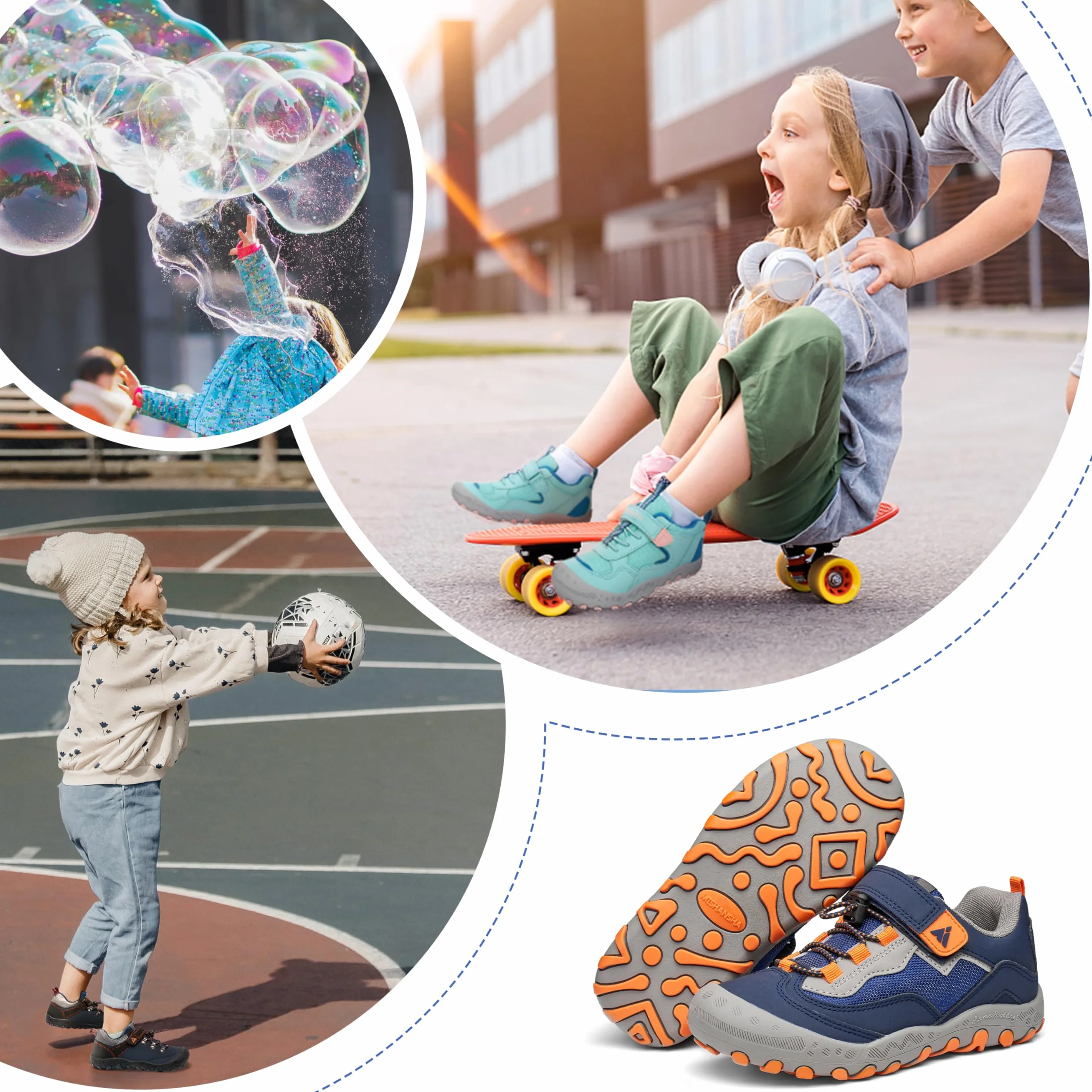 Mishansha Zapatillas de Running Niño Niña Botas de Senderismo Transpirables Calzado Montaña