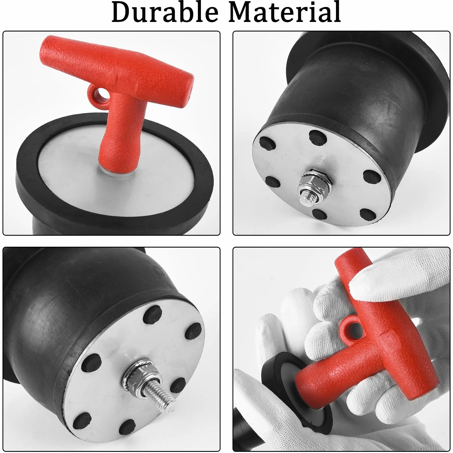 Tapones de goma de expansión con mango en T 52-64 mm para drenaje de barco