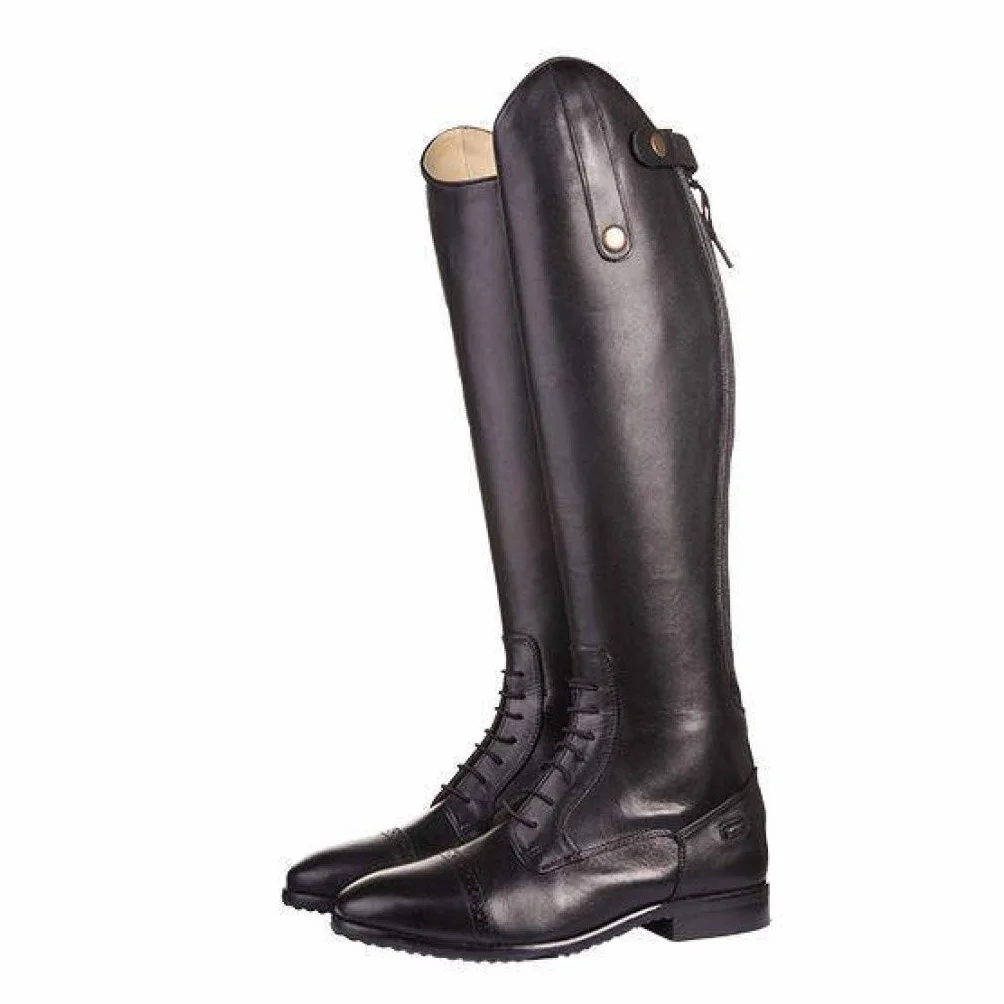 HKM Botas de equitación unisex -Valencia para niños, color negro, talla 36 EU