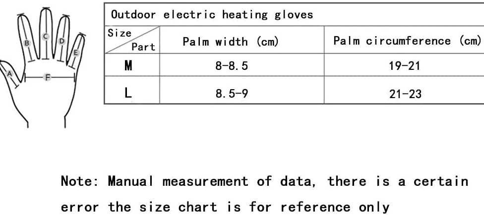 CHEWYNP Guantes térmicos Guantes térmicos Calefacción con Pilas Guantes térmicos Pantalla táctil cálida Impermeable for Senderismo Esquí Caza Motocicleta Acampar Guantes térmicos eléctrico