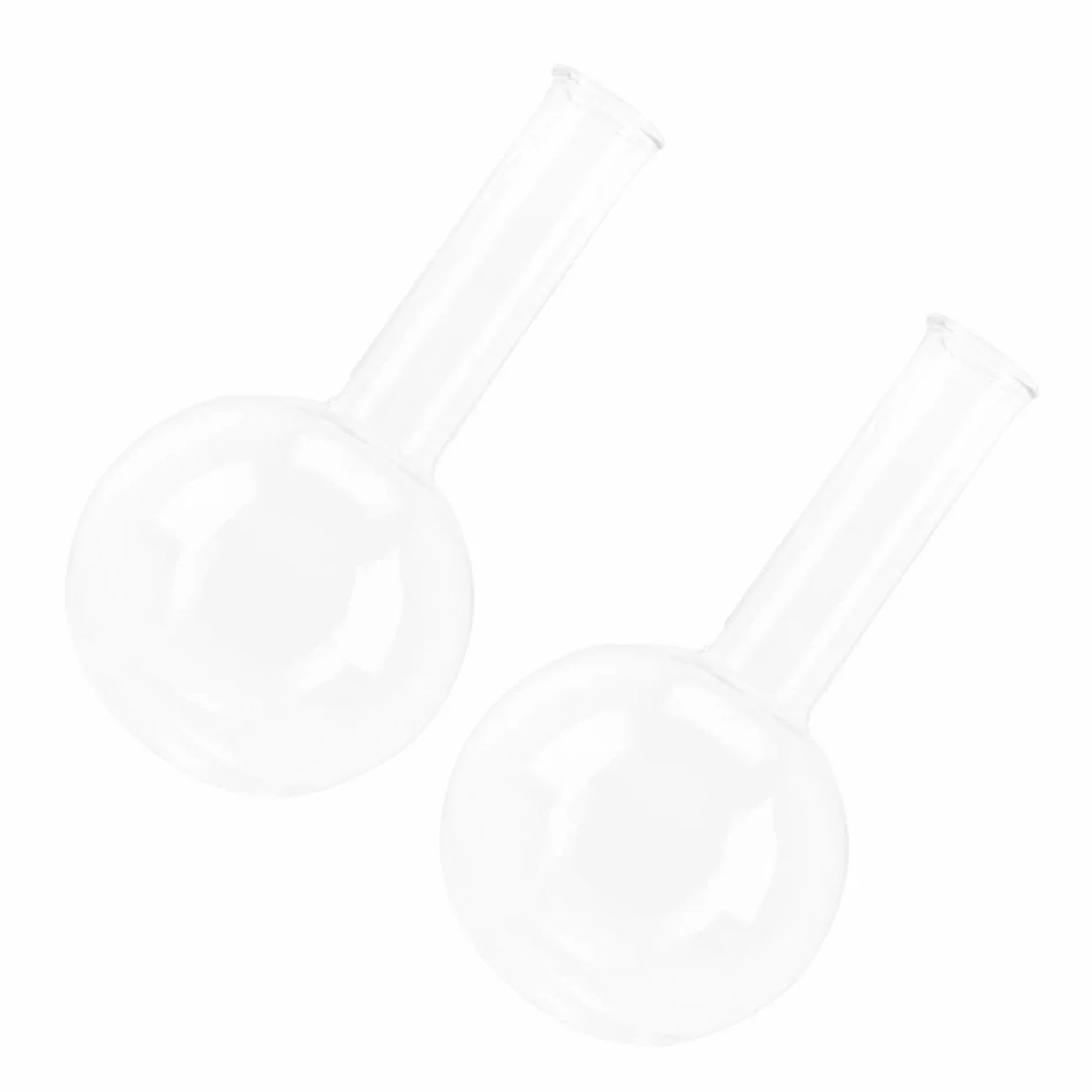 Gatuida 2 Piezas Matraces De Ebullición Científicos Vidrio Transparente
