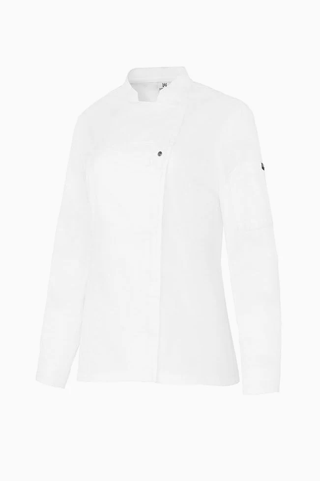 Chaquetilla Cocinera Mujer Manga Larga Corchetes Ropa Cocina Hostelería