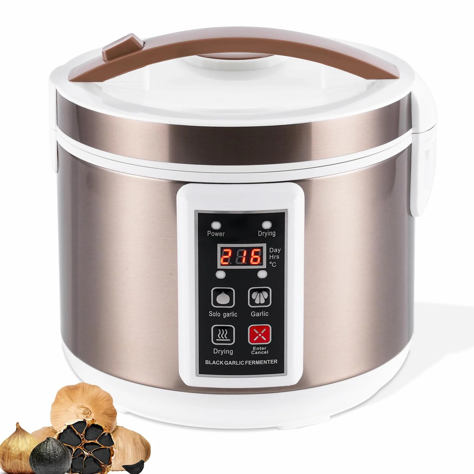 YUCHENGTECH Fermentador de Ajo Negro 6L Automático Inteligente con Control de Tiempo y Temperatura