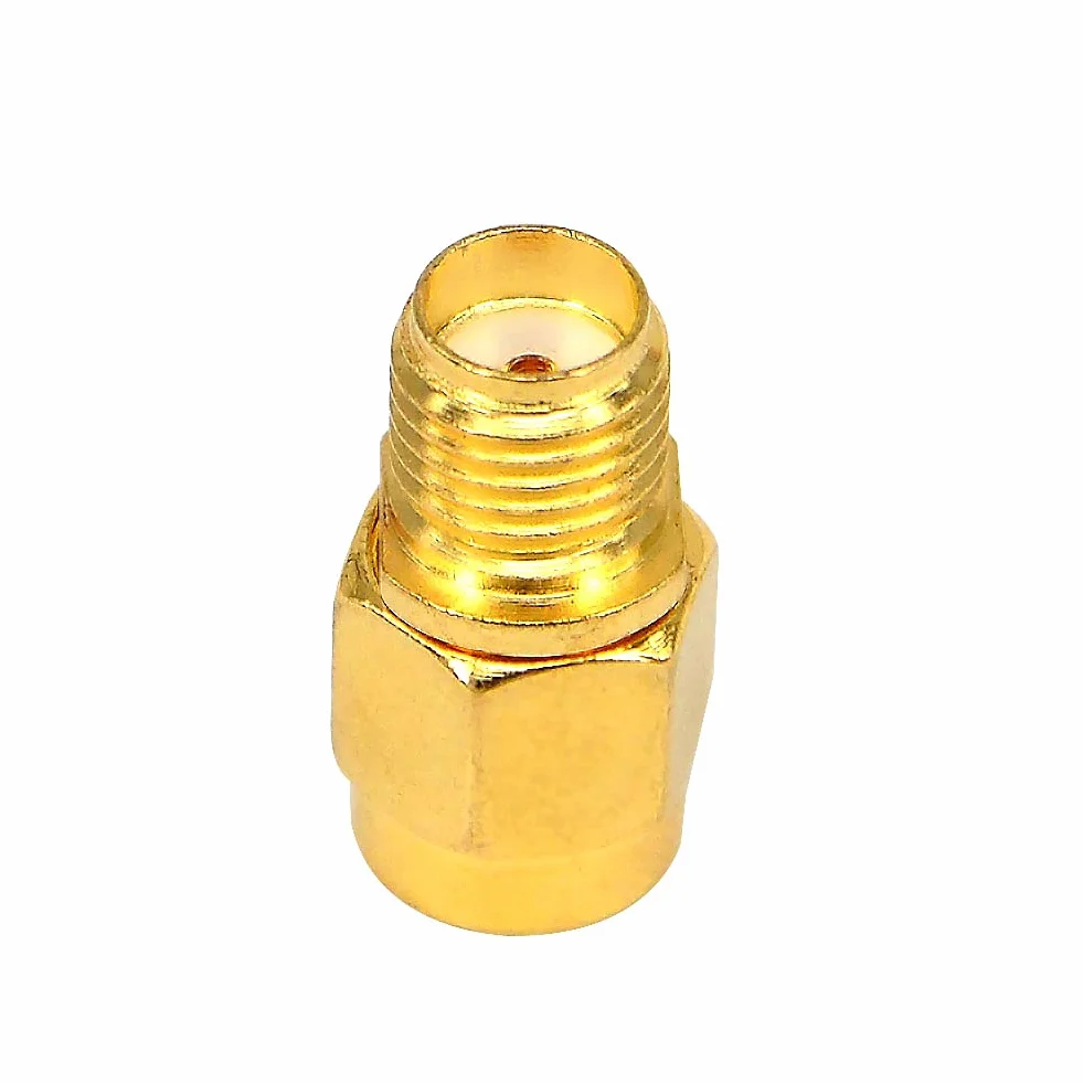 Adaptador SMA Macho a Hembra Conector Coaxial Antena WiFi Baja Pérdida para FPV Dron - Paquete de 2