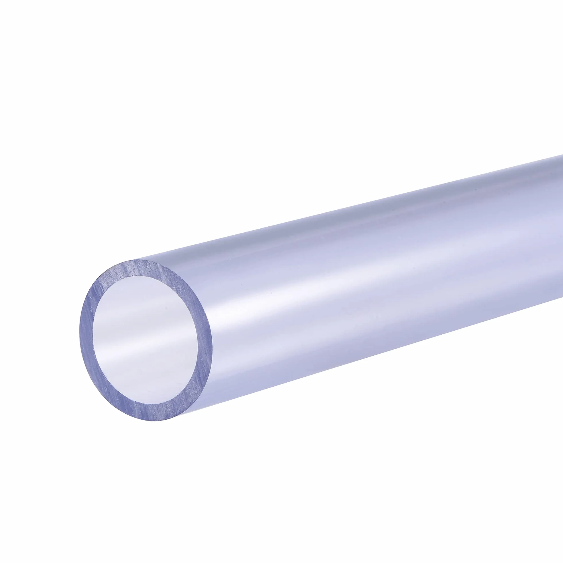 Tubería PVC Rígido Redondo 20mm ID 25mm OD 0,2m Transparente Azul Alta Transparencia