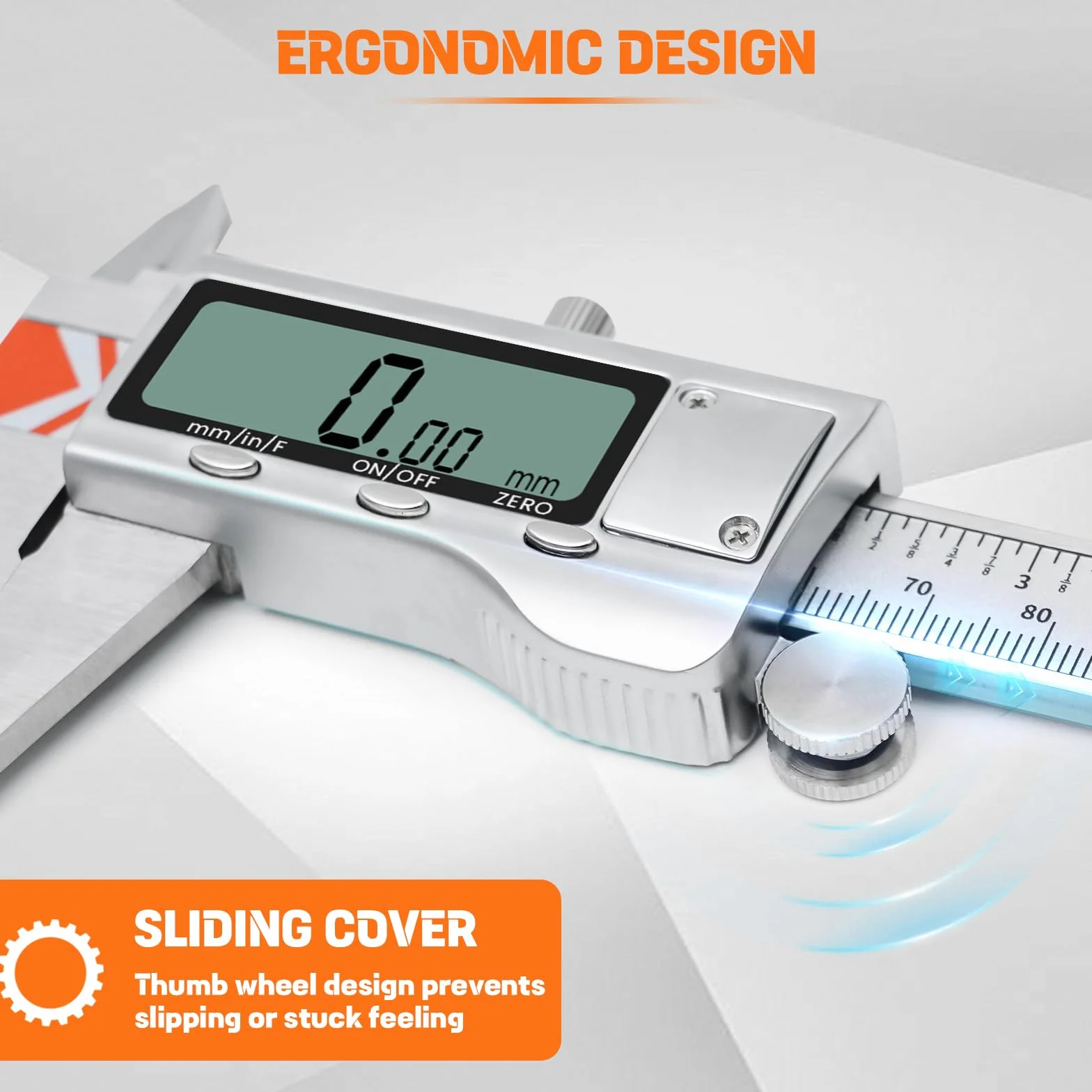 HARDELL Calibre Digital 150mm Pie de Rey Acero Inoxidable LCD
