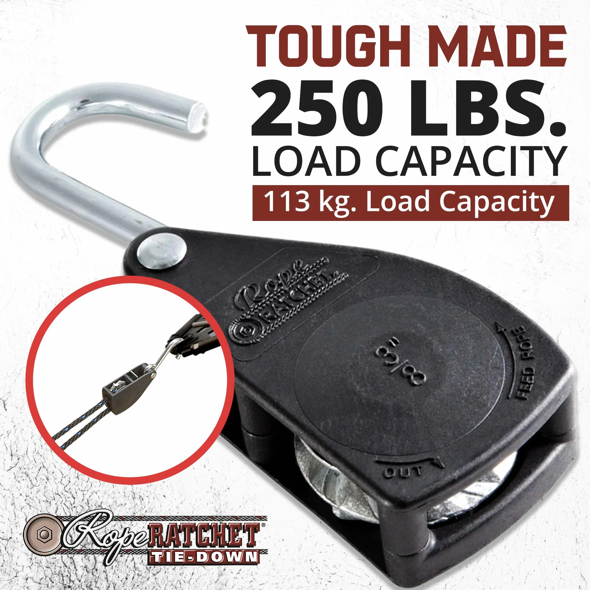 Carolina North Mfg., Inc. 10026 Rope Ratchet 1cm