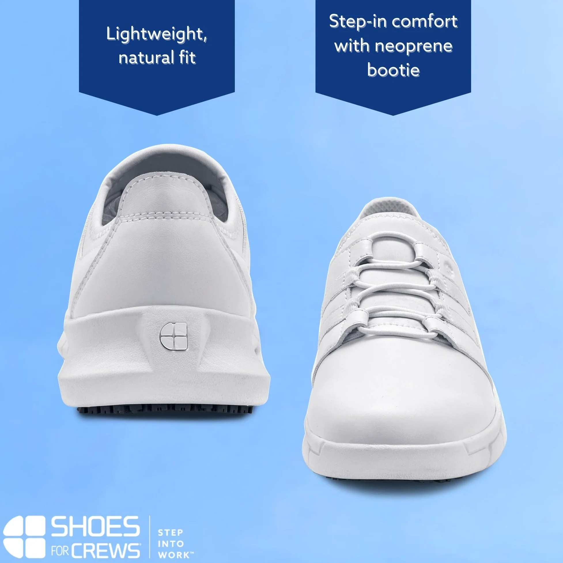 Shoes for Crews 32709-38/5 Karina - Zapatillas antideslizantes, talla 38, color blanco