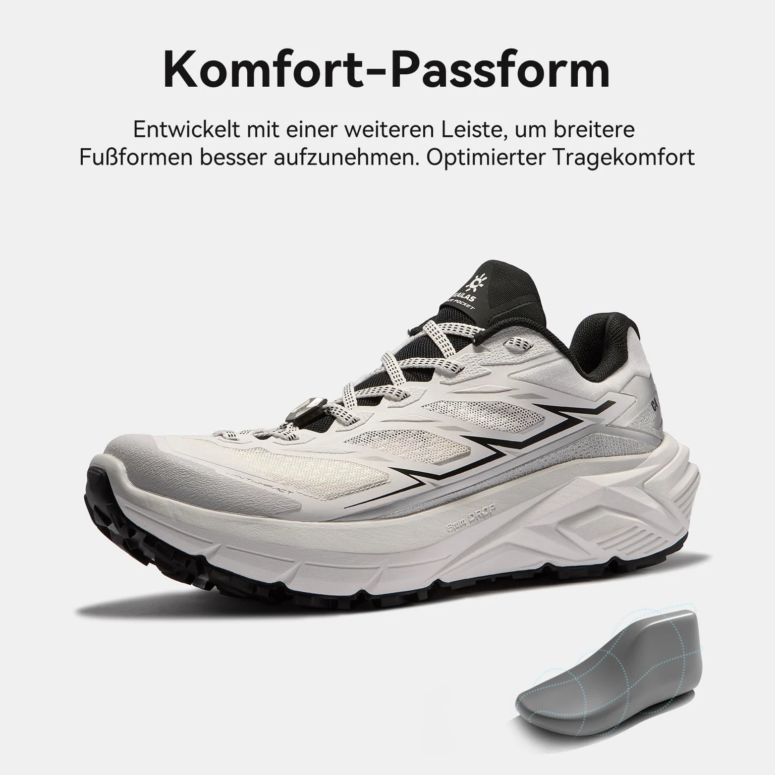 KAILAS Zapatillas de senderismo para hombre C4 Sendero ligeras antideslizantes transpirables para correr