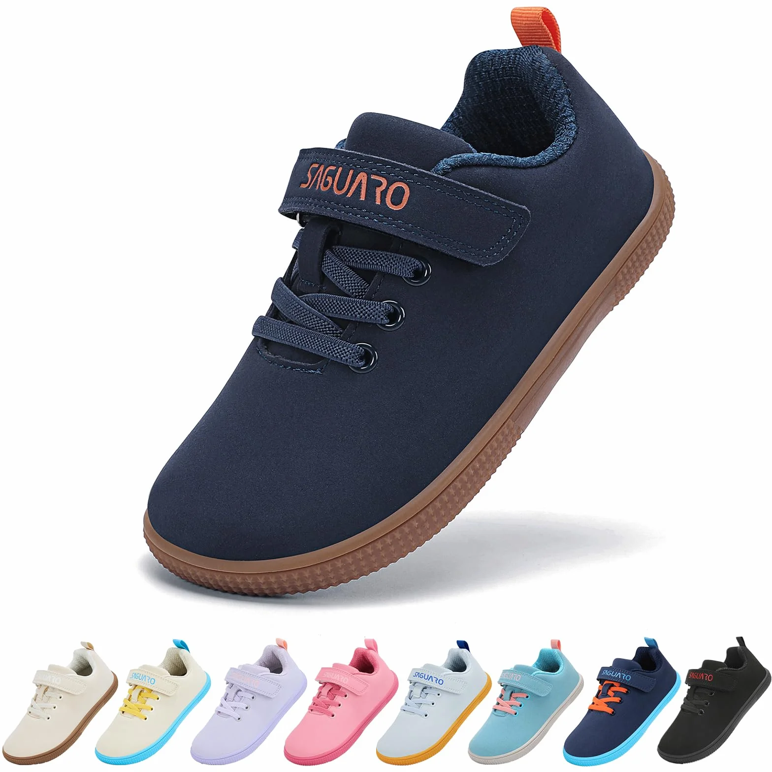 SAGUARO Zapatillas Deporte para Niños Niñas Barefoot Sneakers Ligeras Flexibles con Wide Toe Box, 25-36 EU
