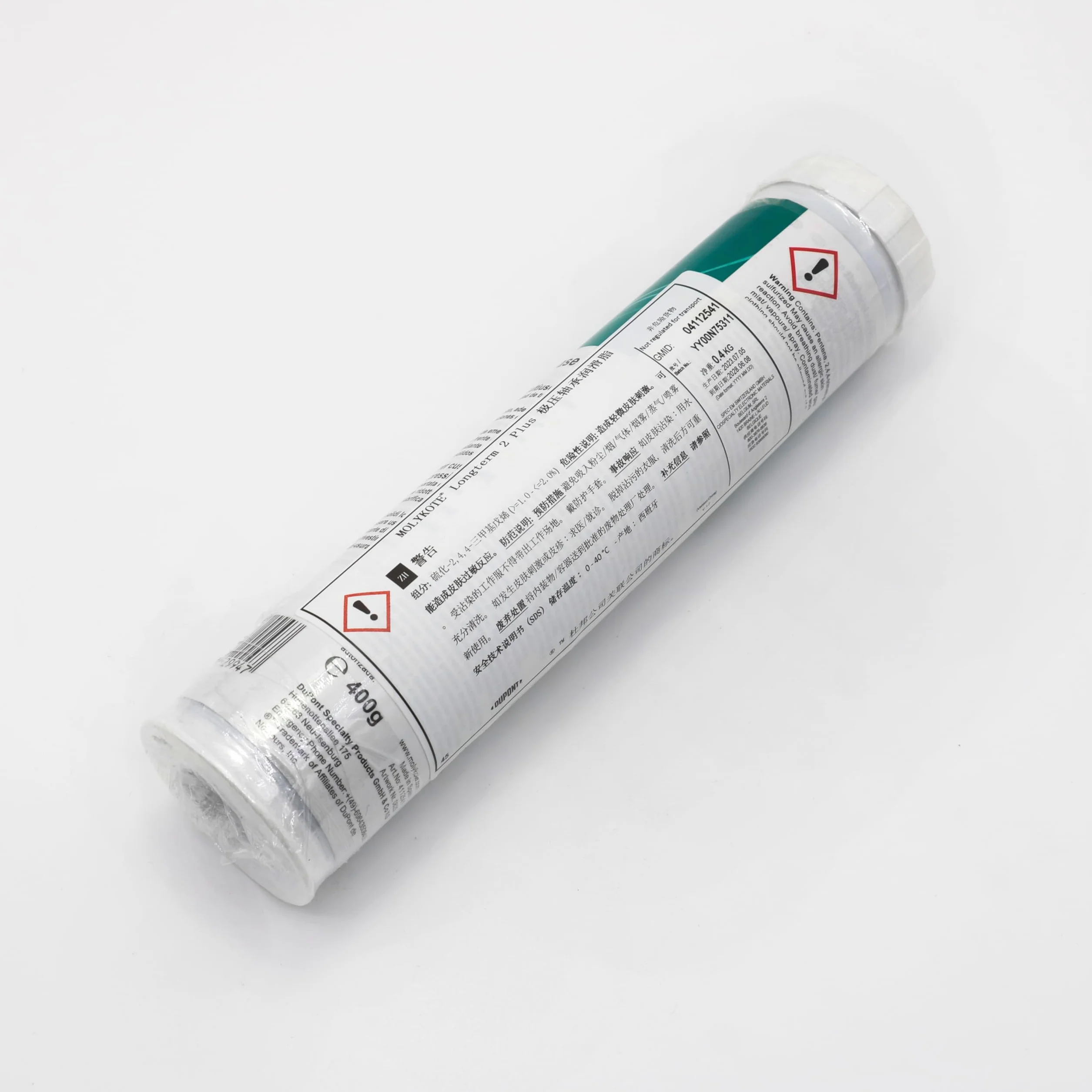 MOLYKOTE Longterm 2 Plus 400 g Grasa lubricante de alta capacidad de carga y protección contra el desgaste