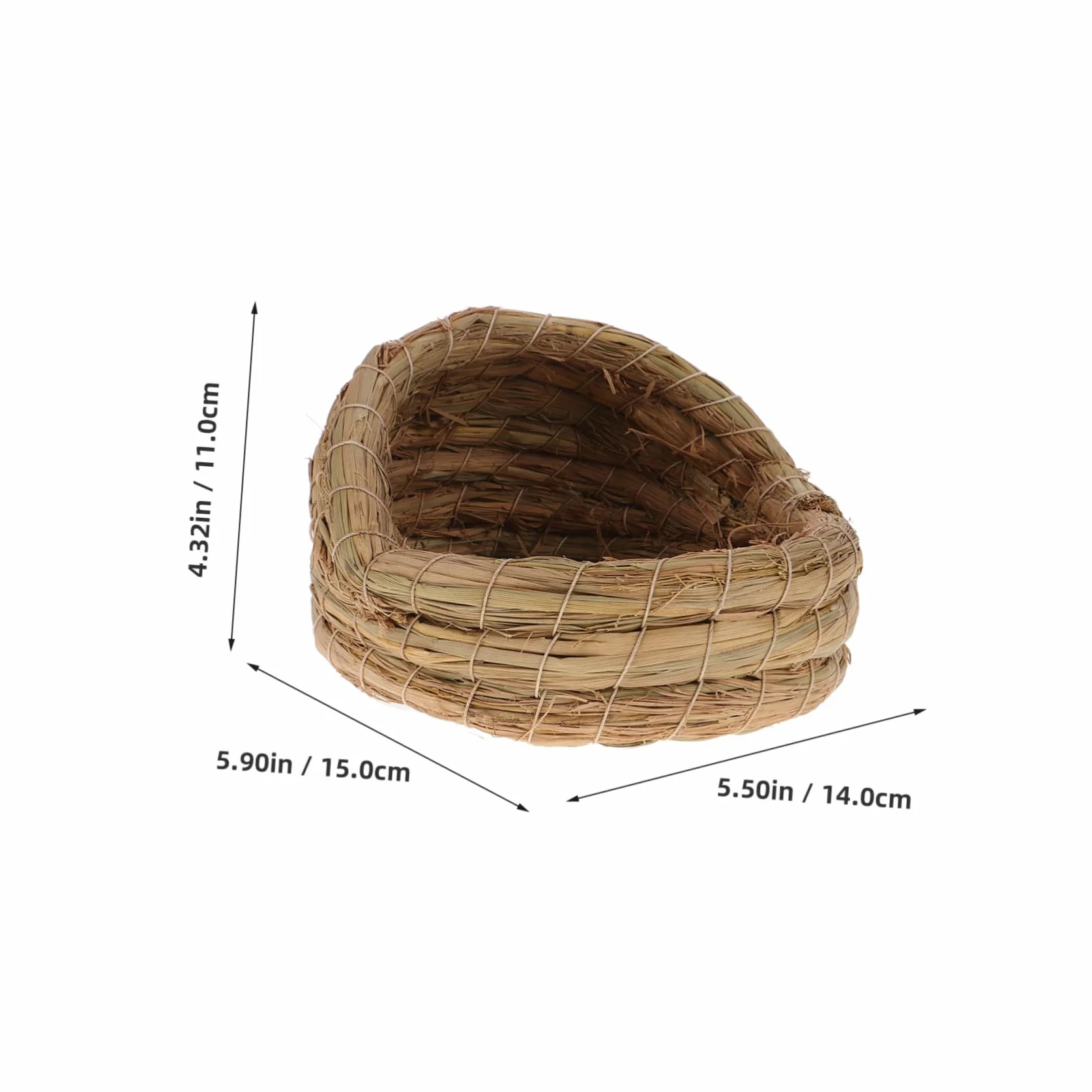 HANABASS 2 Piezas Nido para Gallinas Ponedoras de Paja Natural