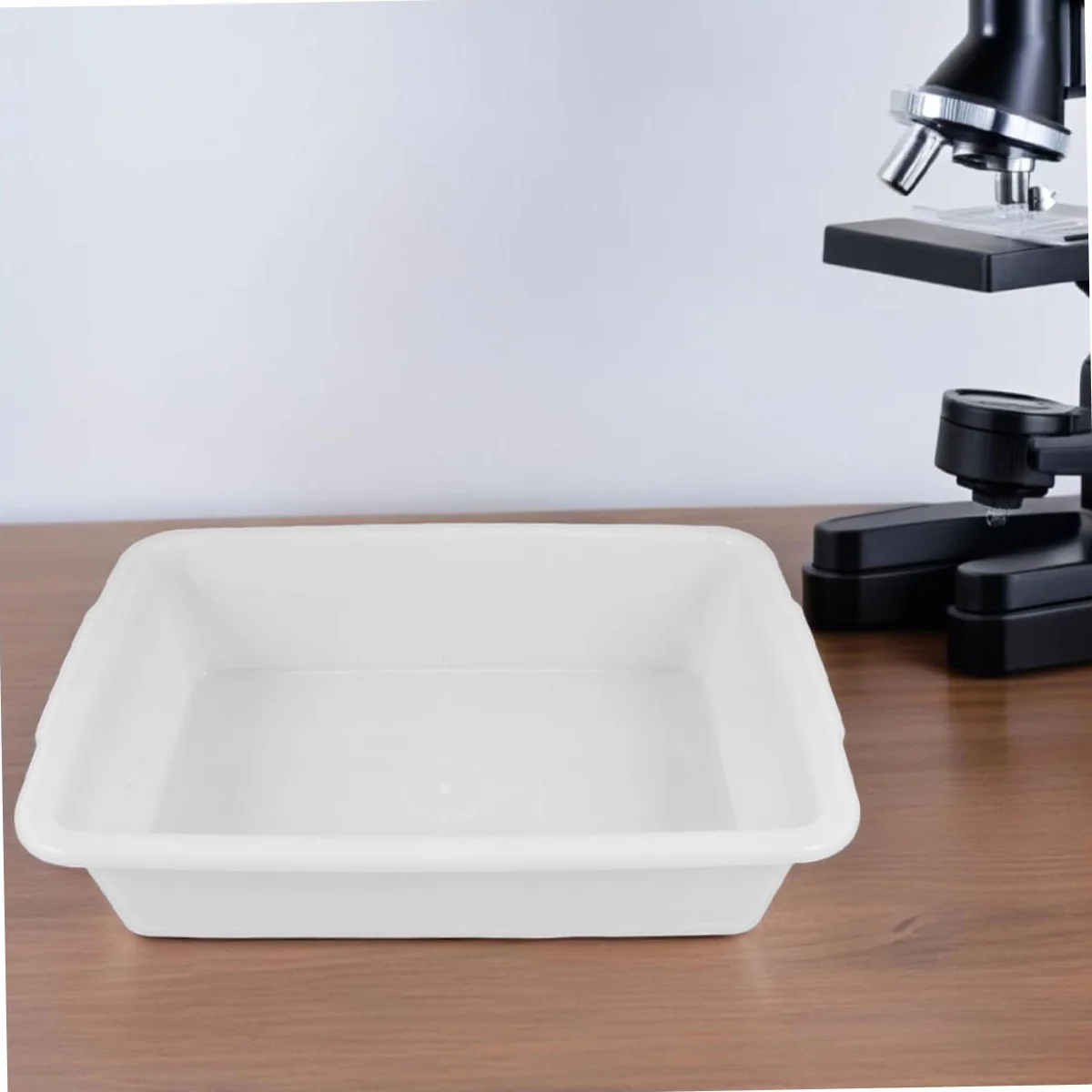 GALPADA Bandejas de Laboratorio de Plástico Medio Profundidad 2 Piezas, Anti-derrame para Experimentos Químicos