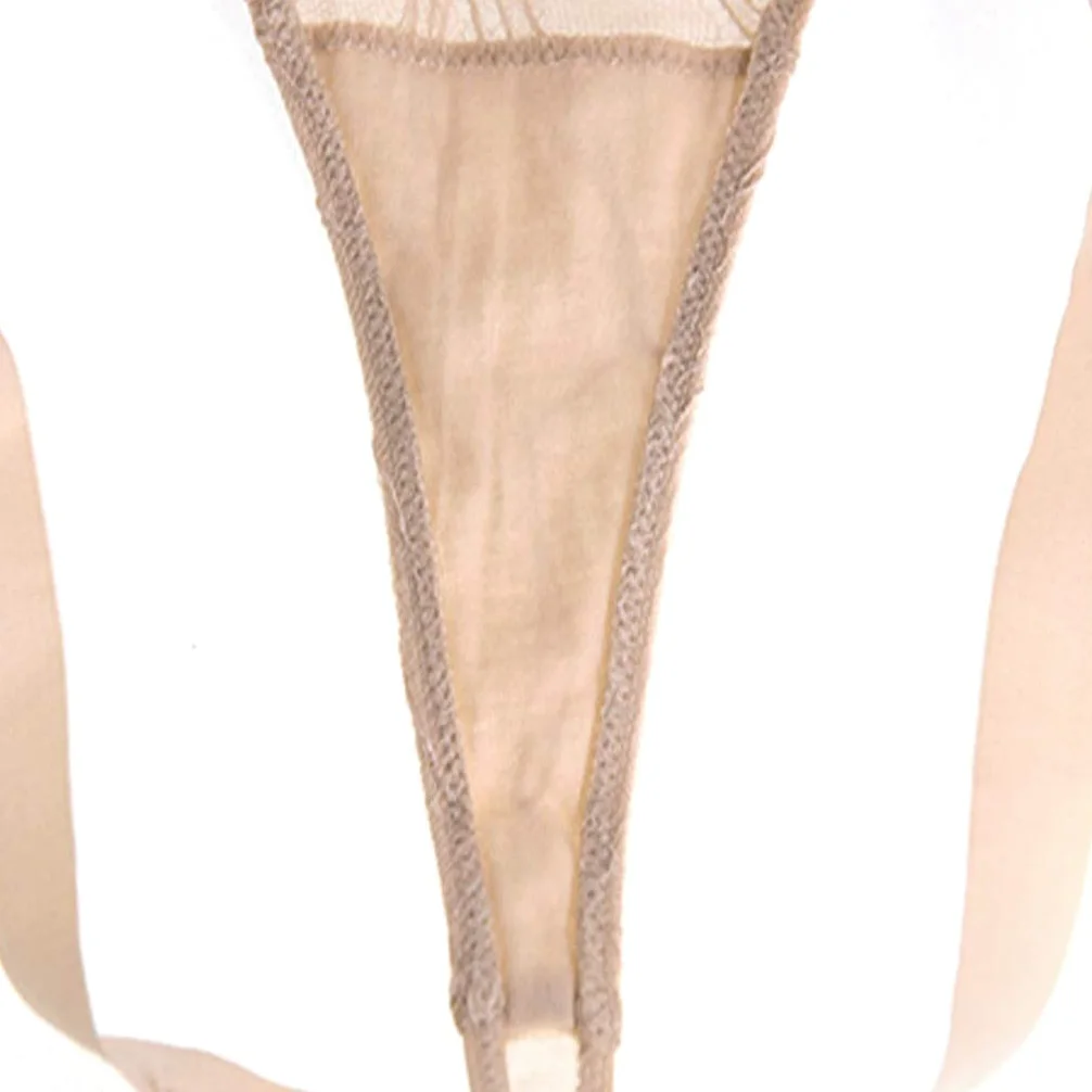 Tanga Transparente De Encaje Sexy, Ropa Interior Sexy De Cintura Baja De Encaje Femenino Gris, Albaricoque, Negro (Color : Apricot, Size : M)