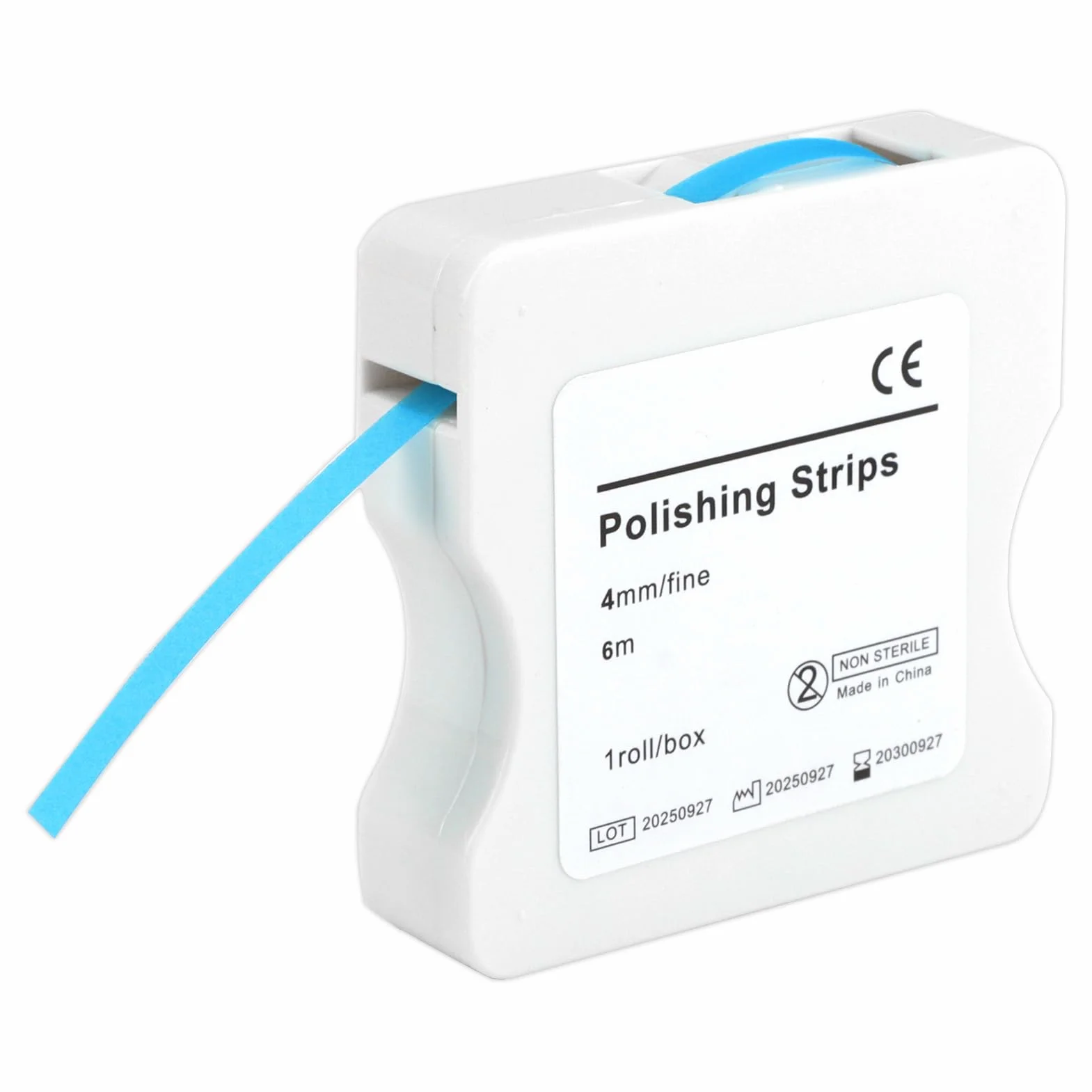 Papel Lija Dental Bandas Abrasivas 6m/Rollo Tamaño Fino 4mm Ancho Herramienta de Lijado Interdental
