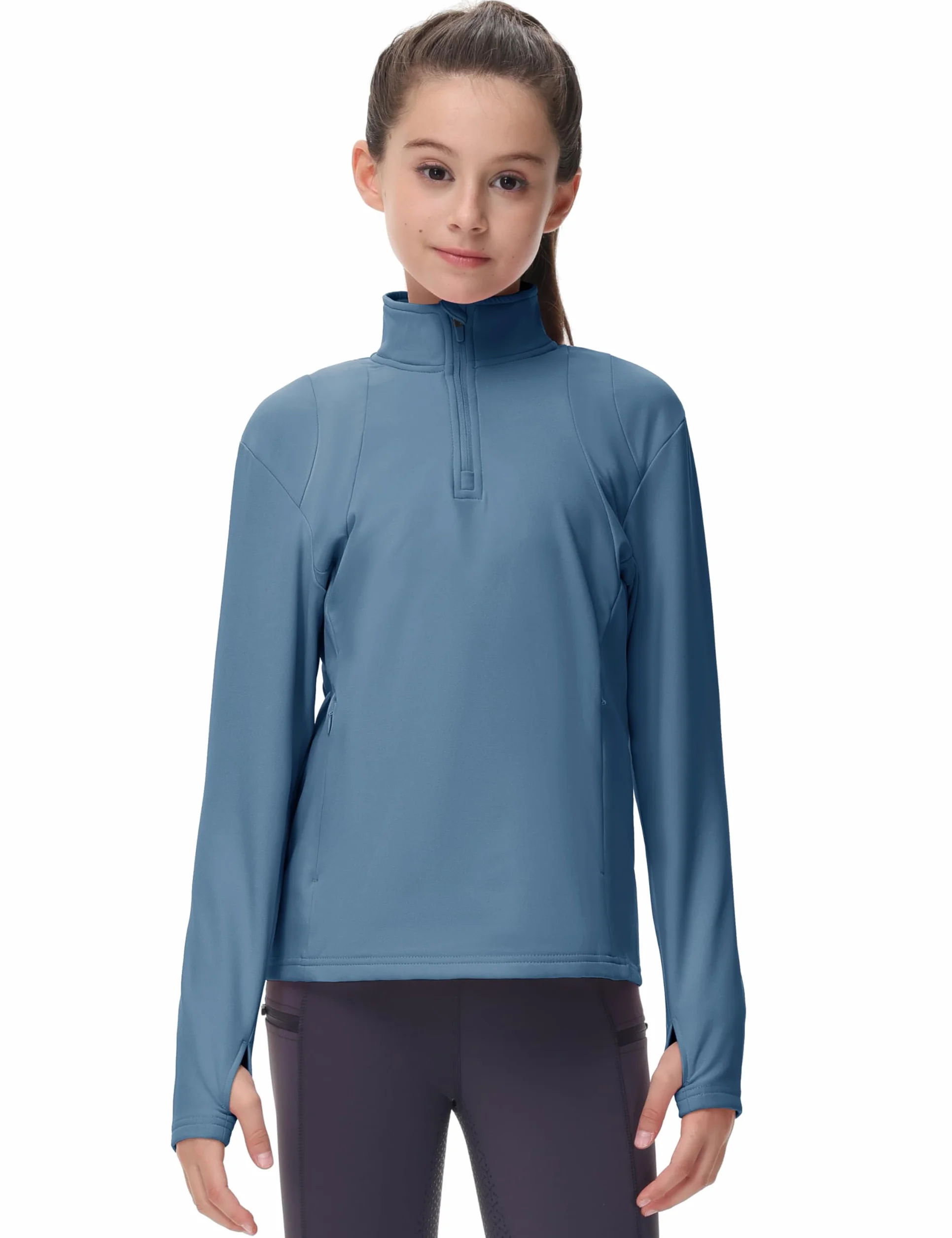 MoFiz Chaqueta Deportiva Niña Cremallera Sudadera Forro Polar para Deportes
