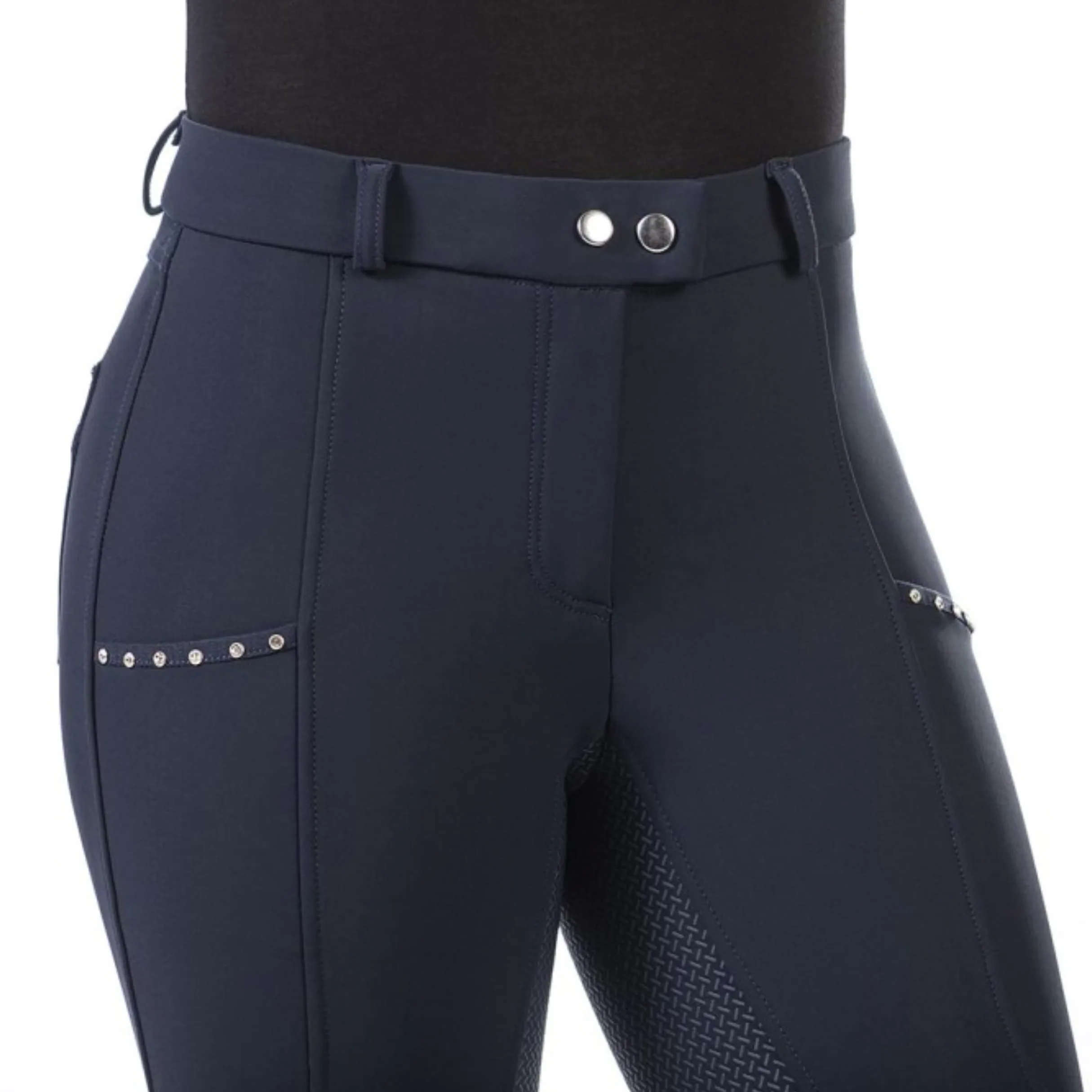HKM Monaco Culera Full S. Pantalones de Montar para Mujer Azul Oscuro 38