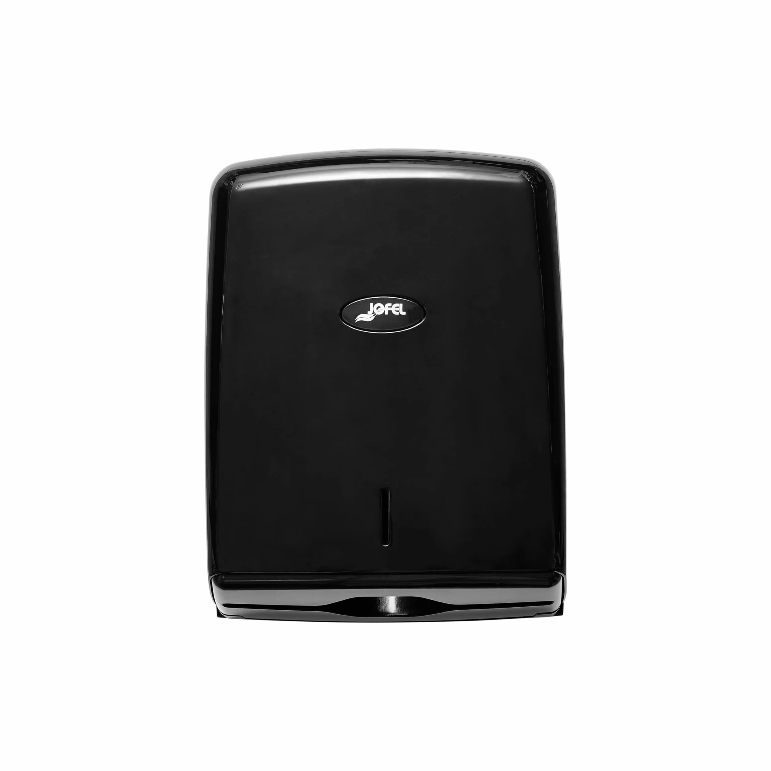 Jofel Dispensador de Papel de Manos ABS Negro hasta 600 Toallitas Zig-Zag