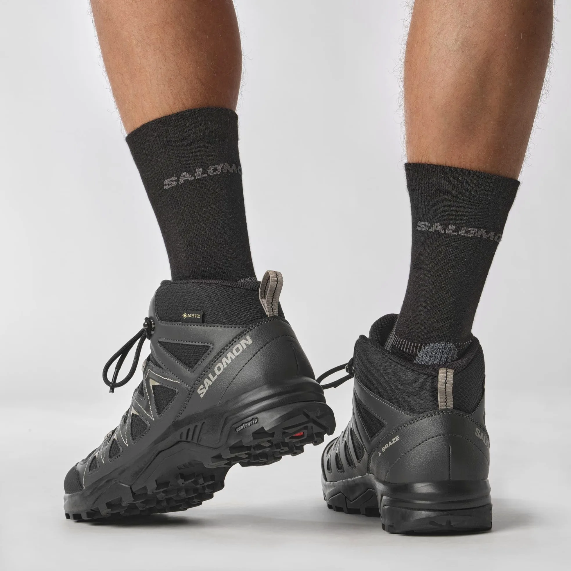 SALOMON X Braze Mid Gore-Tex Zapatillas Outdoor para Hombre, Básicos para el senderismo, Diseño deportivo, Uso versátil